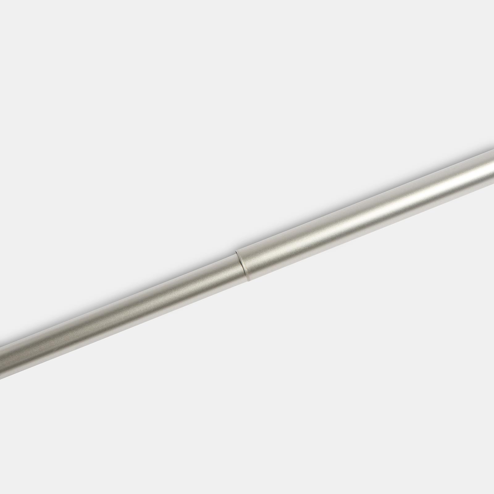 OHS 70-120cm Curtain Pole Extendable Metal 16mm Ball Trumpet Twist Finnials