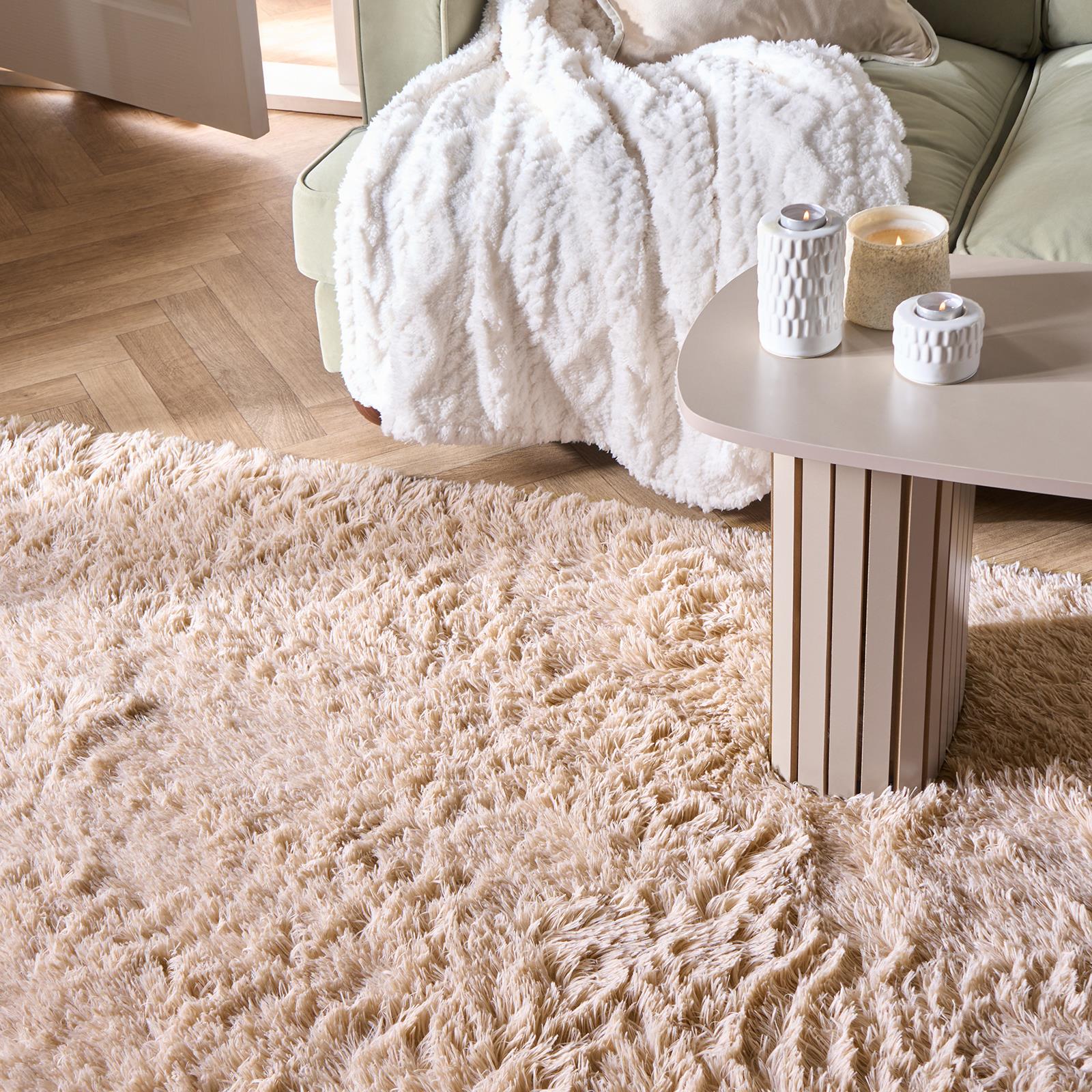 OHS Fluffy Rug Anti-Slip/Skid Shaggy Large Bedroom Non-Shed Floor Carpet Mat