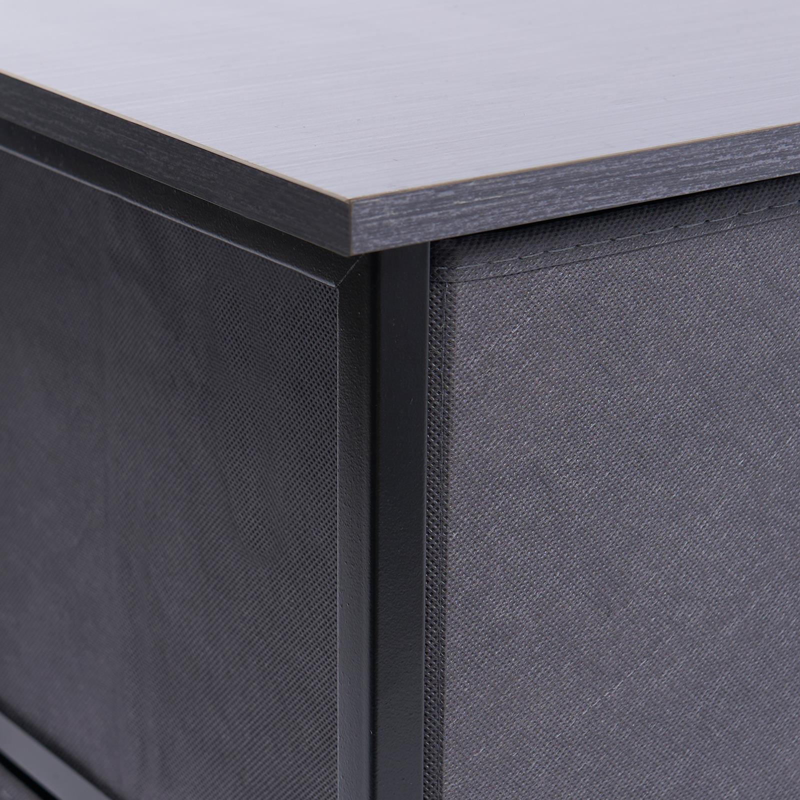 Fabric Cabinet Bedside 2/3/4 Drawers Storage Unit Clothes Shoes Home Organiser - Picture 33 of 94