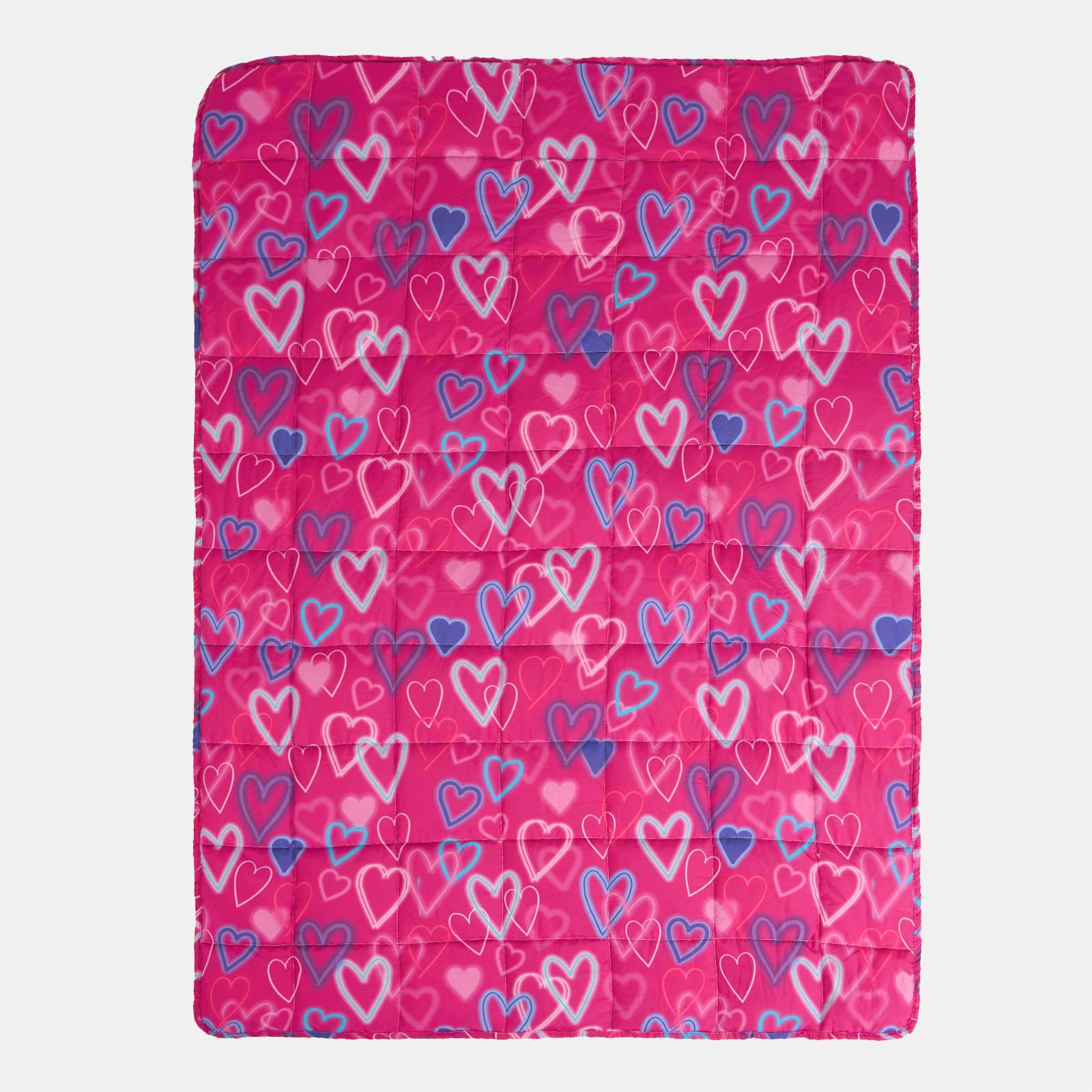 Kids Weighted Blanket Heart Sleep Anxiety Soft Sensory Heavy Sofa Bed Throw 3kg