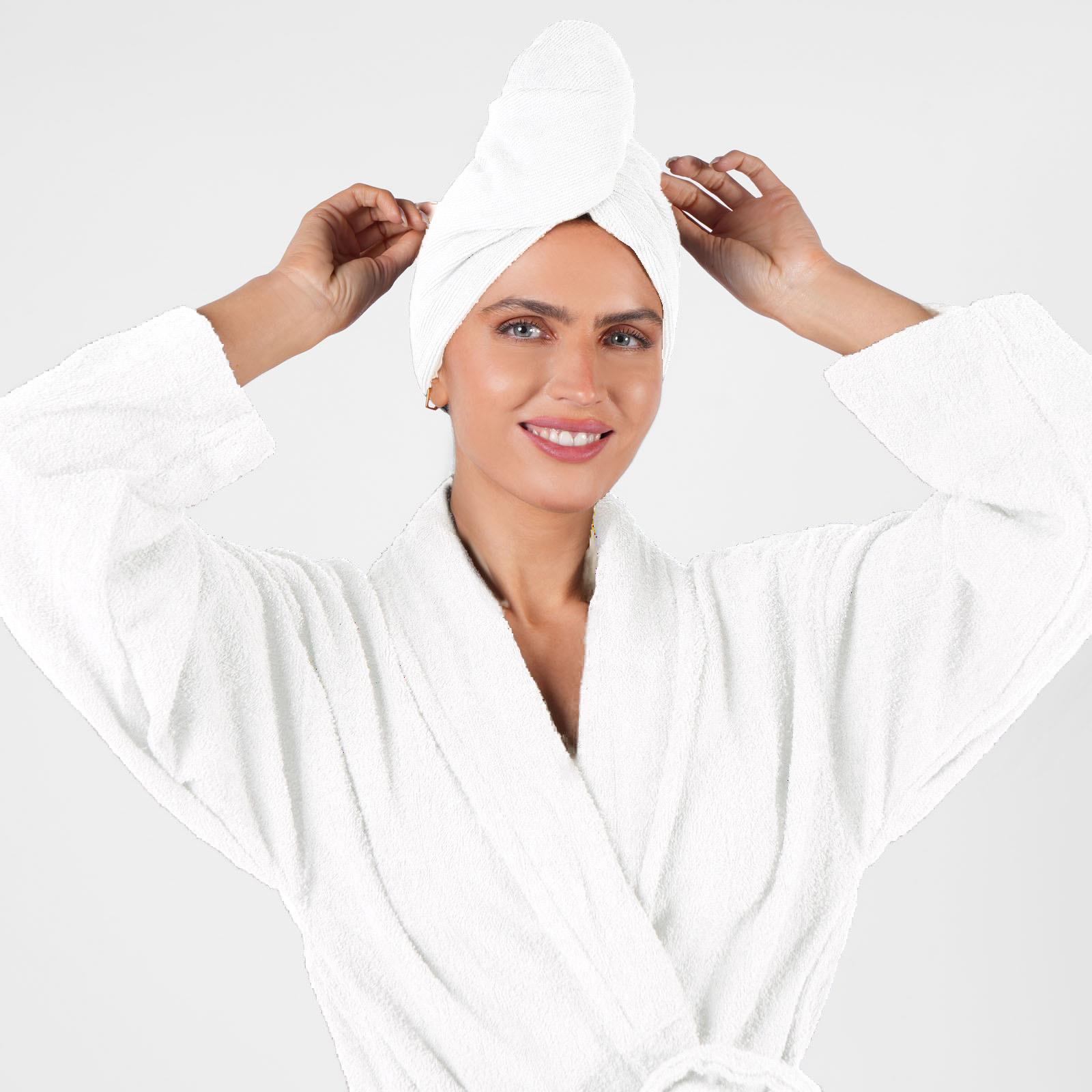Hair Turban Towel Microfibre Head Wrap 3 x Quick Dry Womens Shower Towelling Cap - Picture 25 of 28