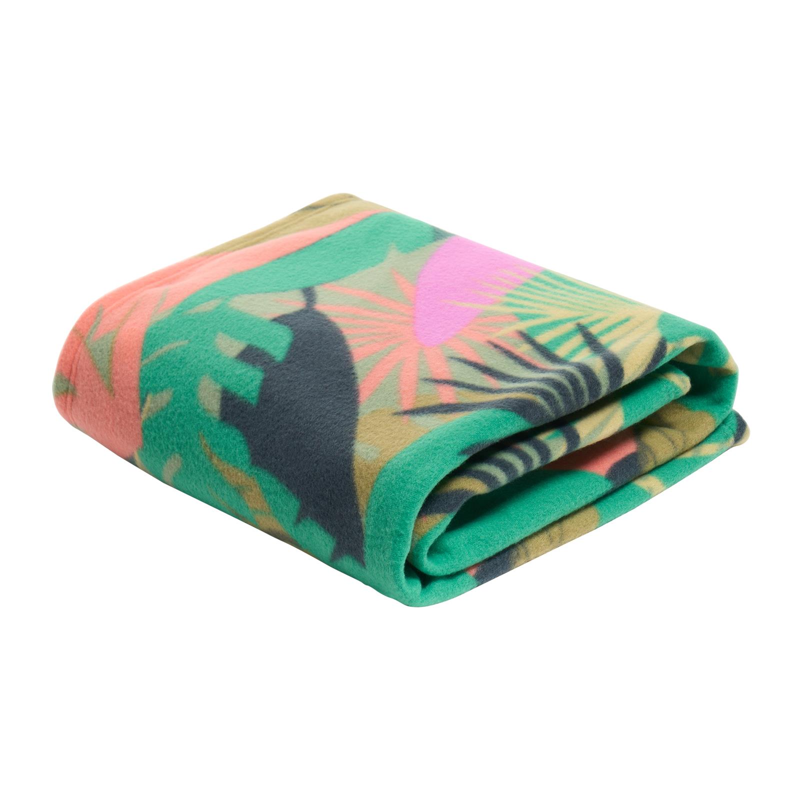 OHS Tropical Print Throw Soft Blanket Polar Fleece Lightweight Bedspread
