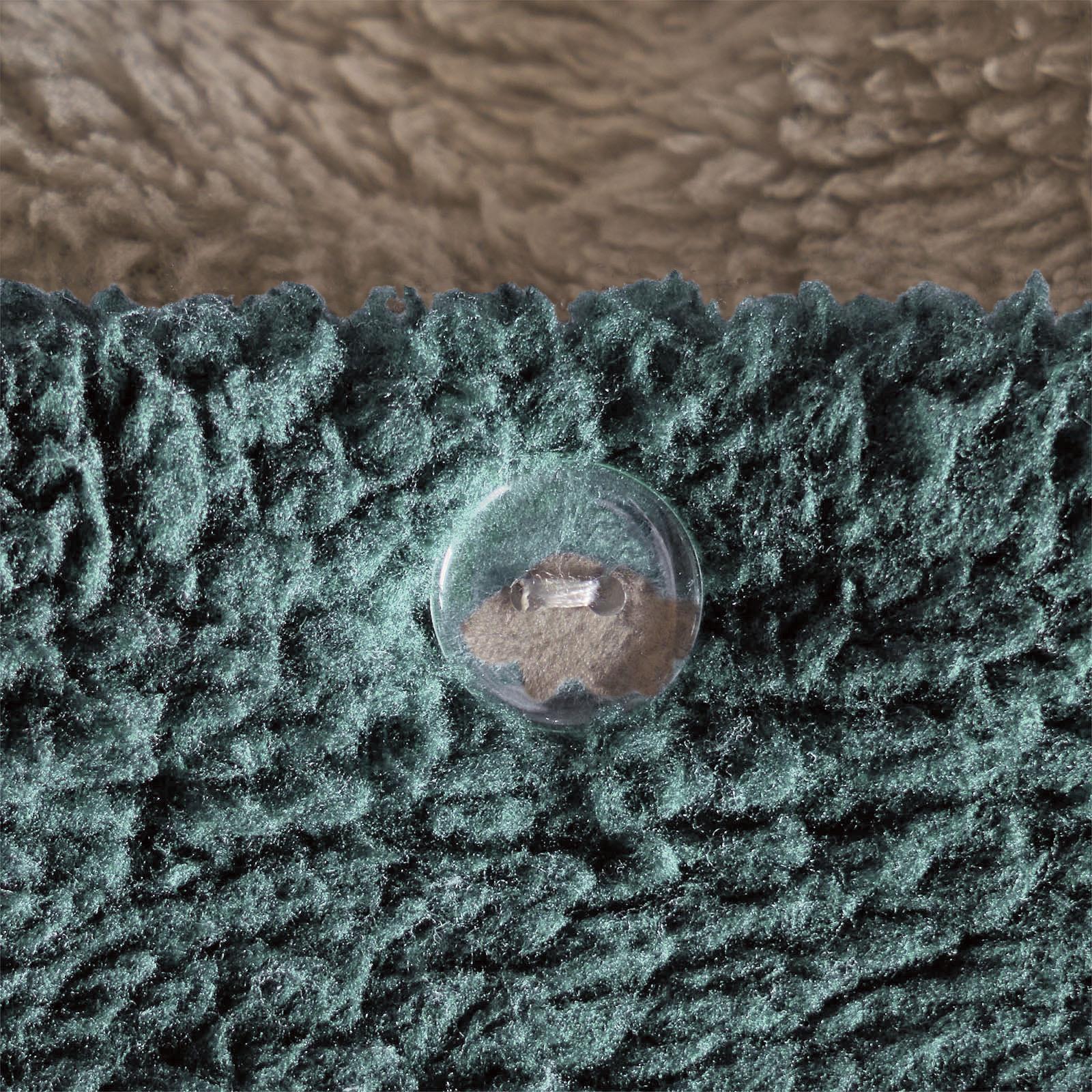 OHS Reversible Teddy Fleece Duvet Cover with Pillowcase Bedding Set Grey