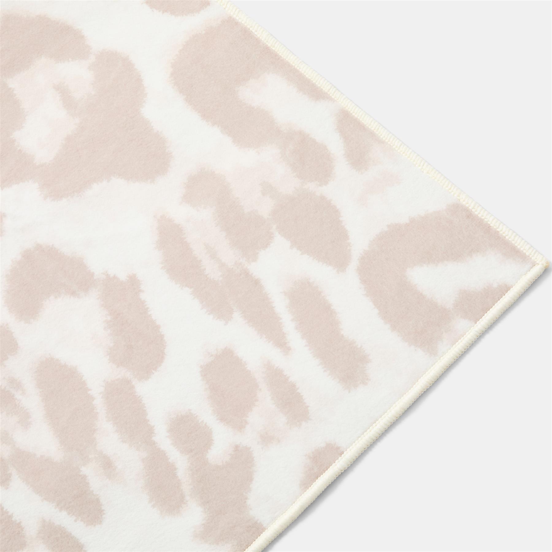 OHS Washable Rug Animal Print Ultra Soft Living Room Area Mat Accent Rugs