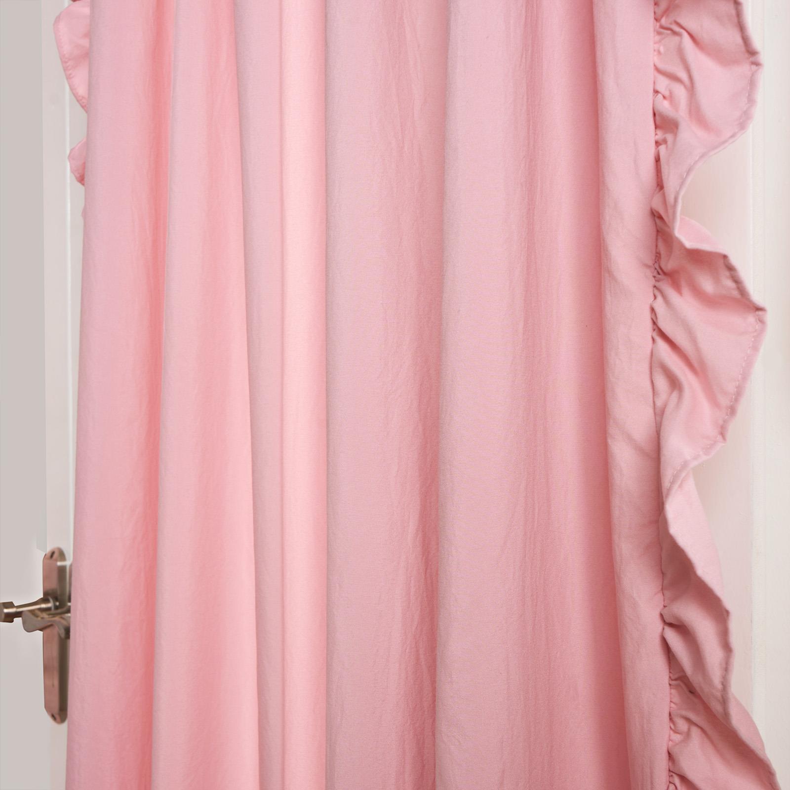 Frill Voile Net Curtains 2 Window Panels Sheer Rod Slot Top Textured Pair Set