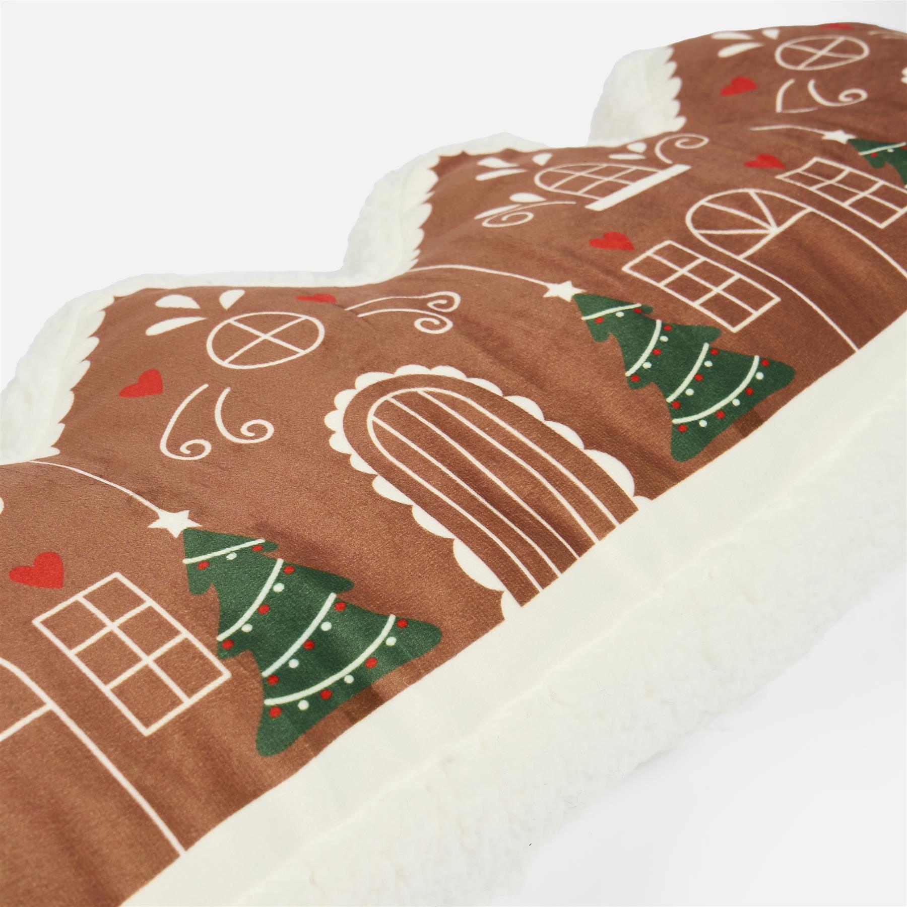 OHS Gingerbread House Draught Excluder Xmas Draft Wind Blocker Door Stopper