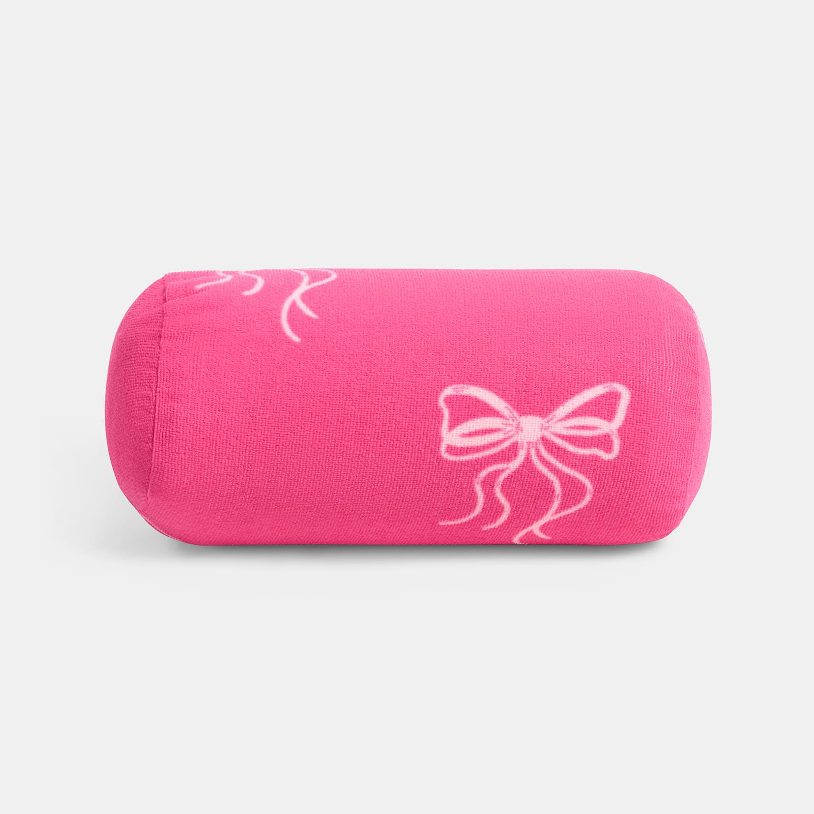 OHS Bows Beach Bolster Travel Cushion Neck Support Filled Pillow