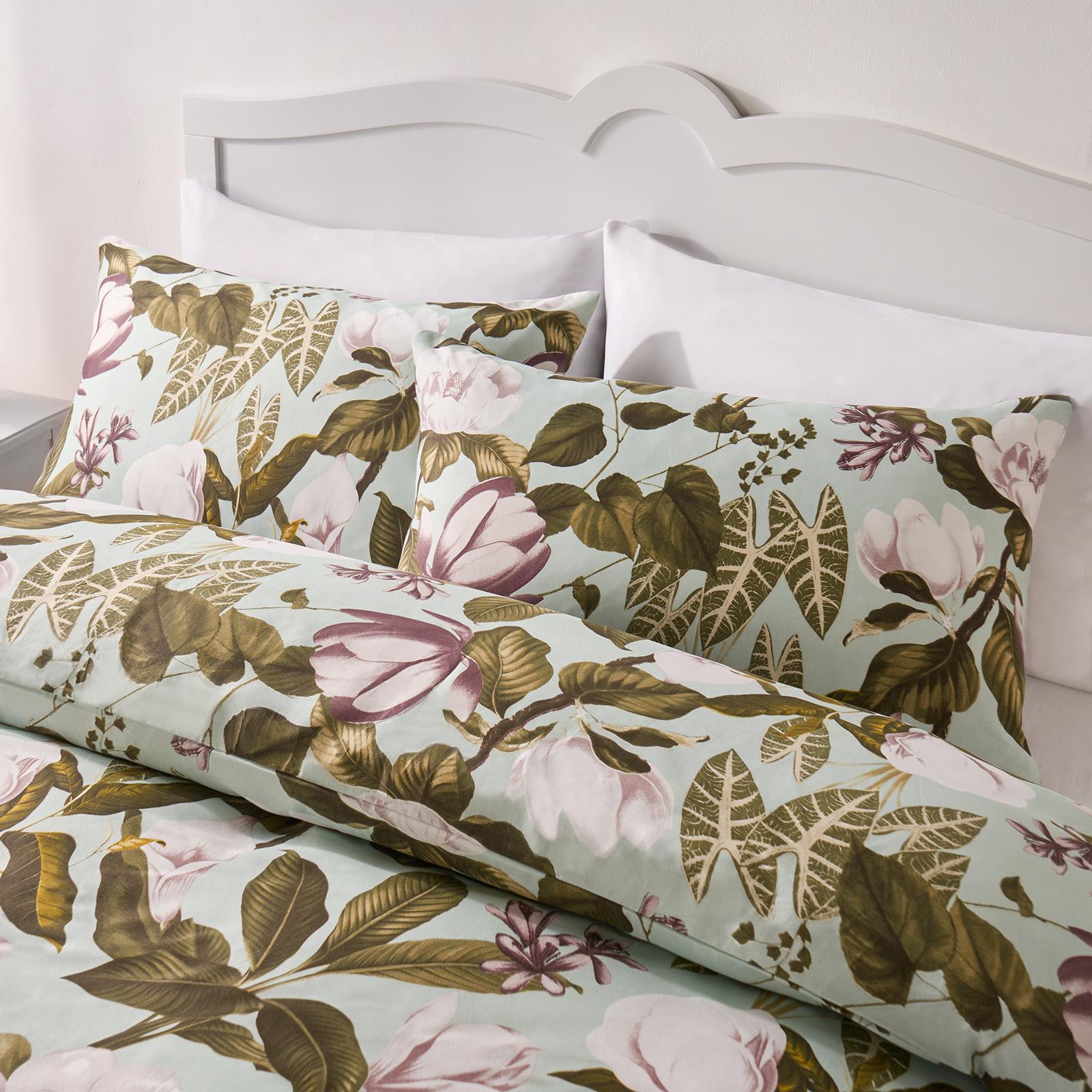 Floral Duvet Cover Quilt Bedding Set Reversible with Pillowcase Double King Size