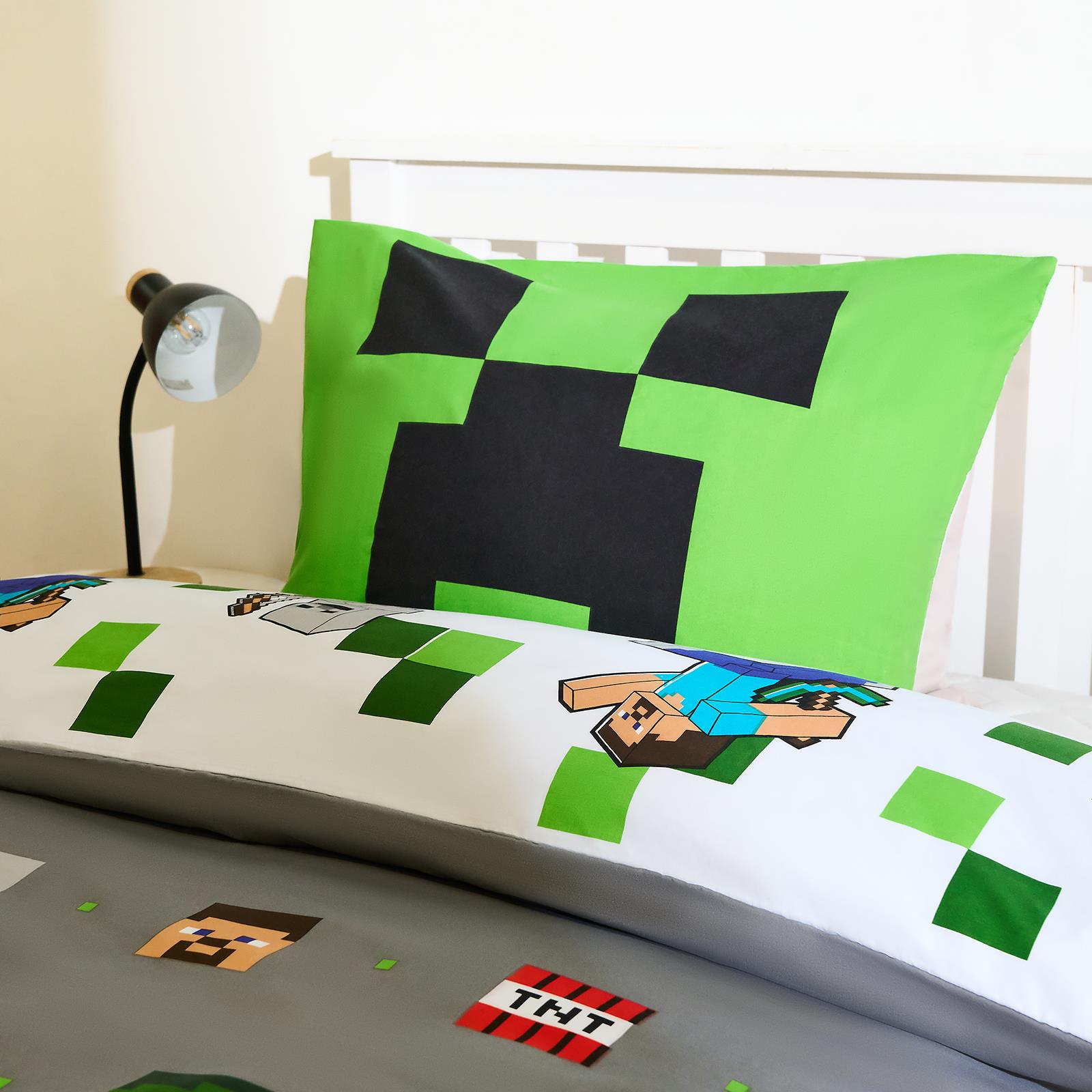 OHS x Minecraft Reversible Bedding Set Duvet Cover Pillowcase Kids