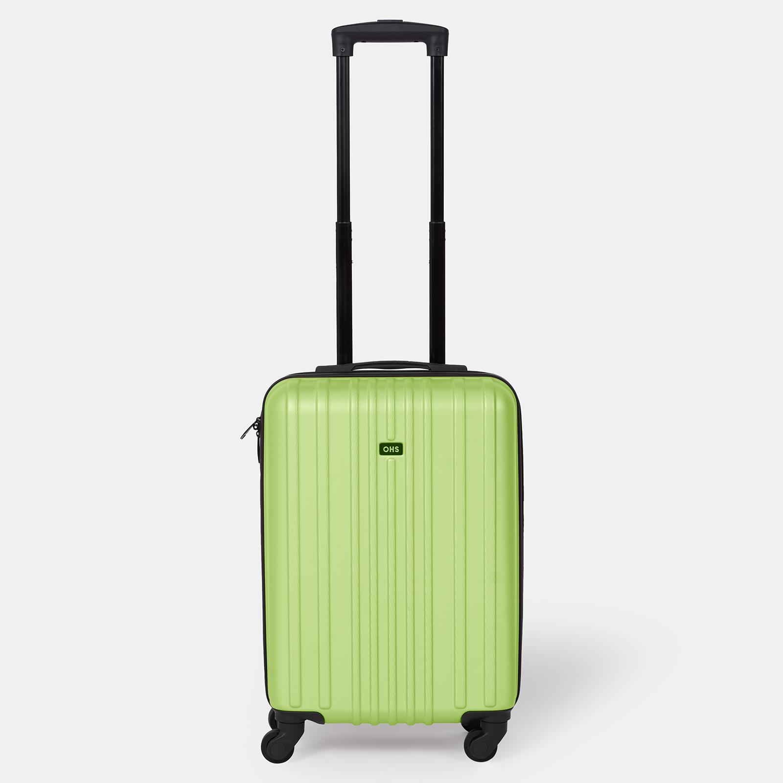 OHS Hard Shell Suitcase Luggage Set Travel ABS 4 Wheels Trolley Cabin Carry-On