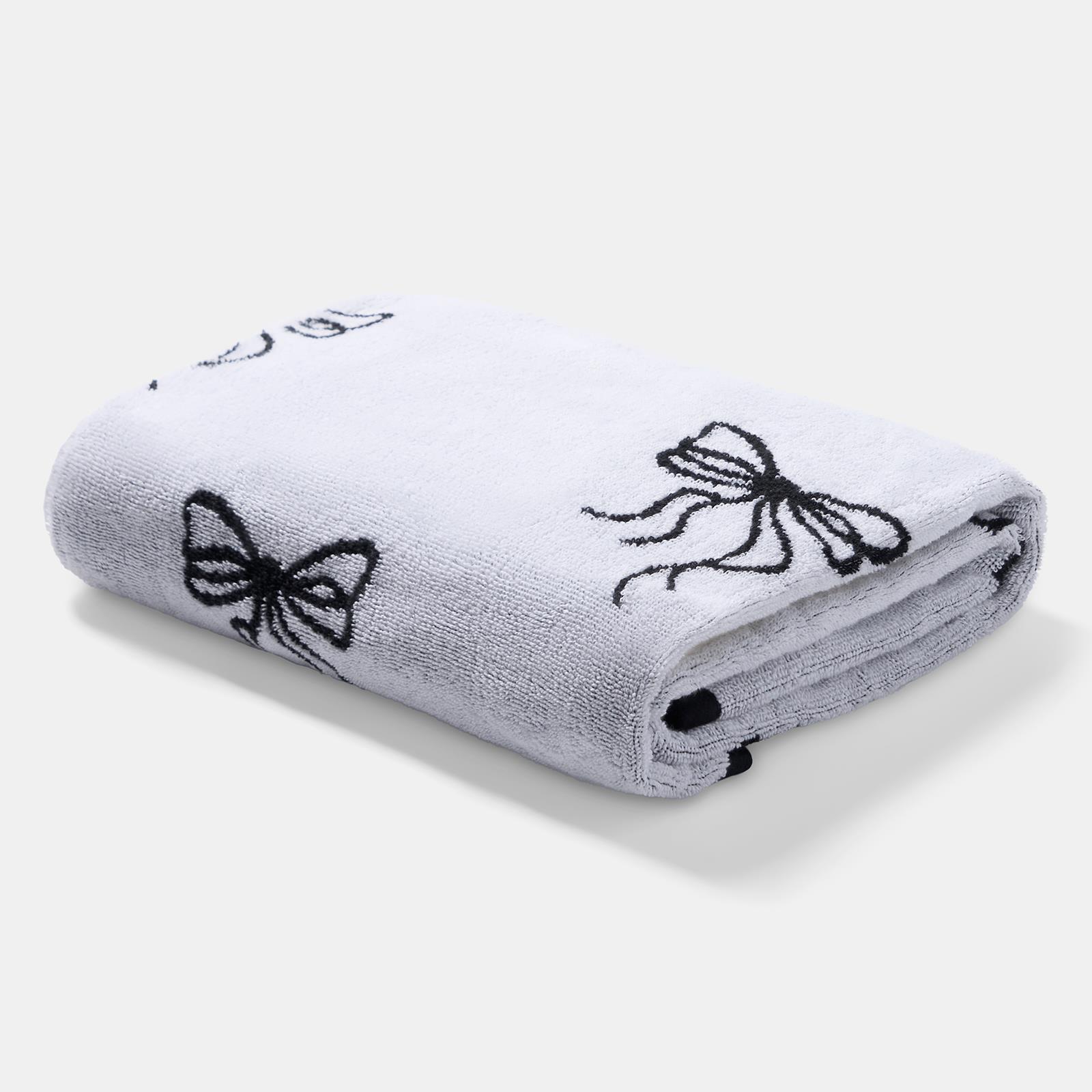 OHS Bows Towels 100% Premium Cotton Highly Absorbent Hand Bath Towel Sheet