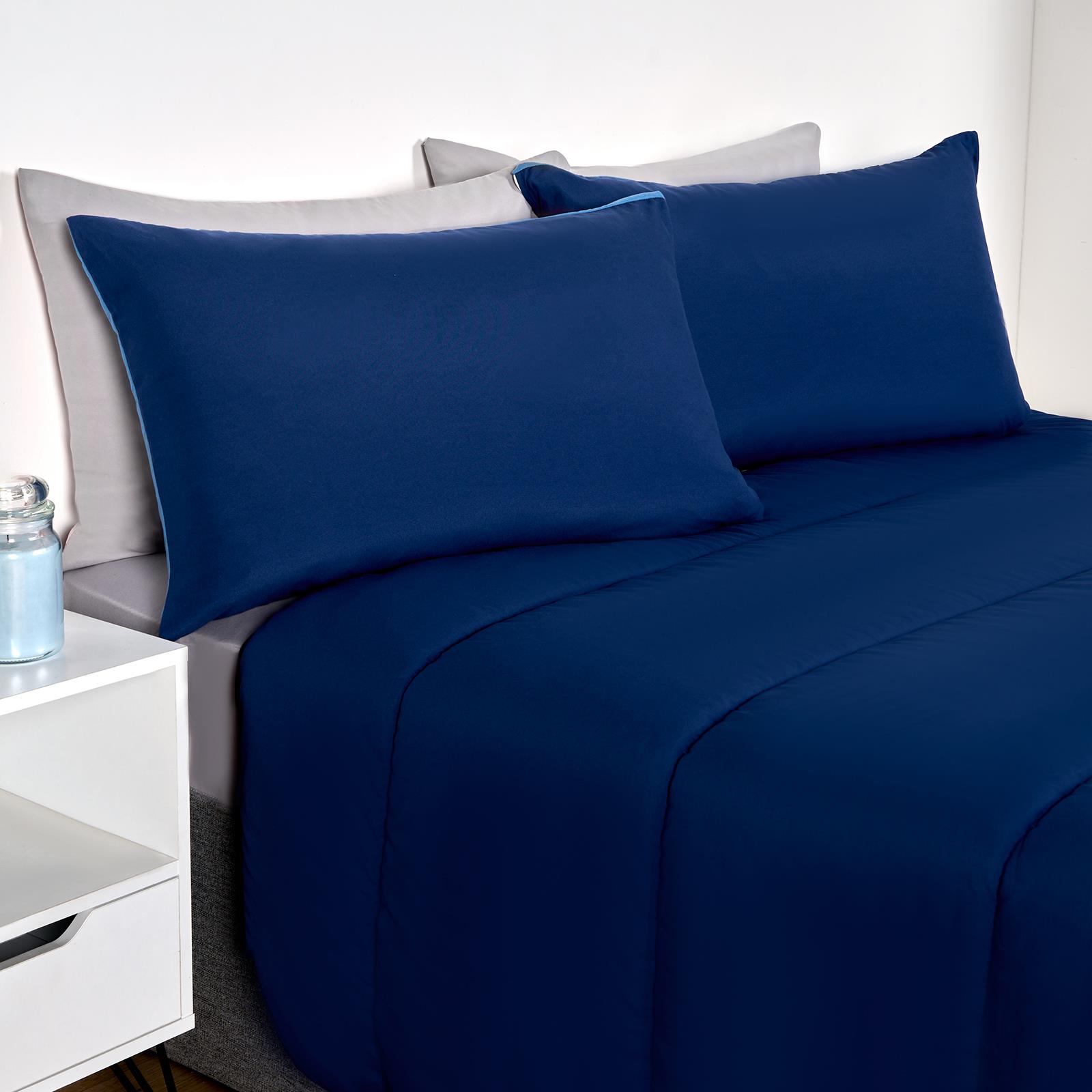 OHS Coverless 10.5 TOG Soft Duvet Pillowcase Quilted Bedding Set Single Double - Picture 84 of 107