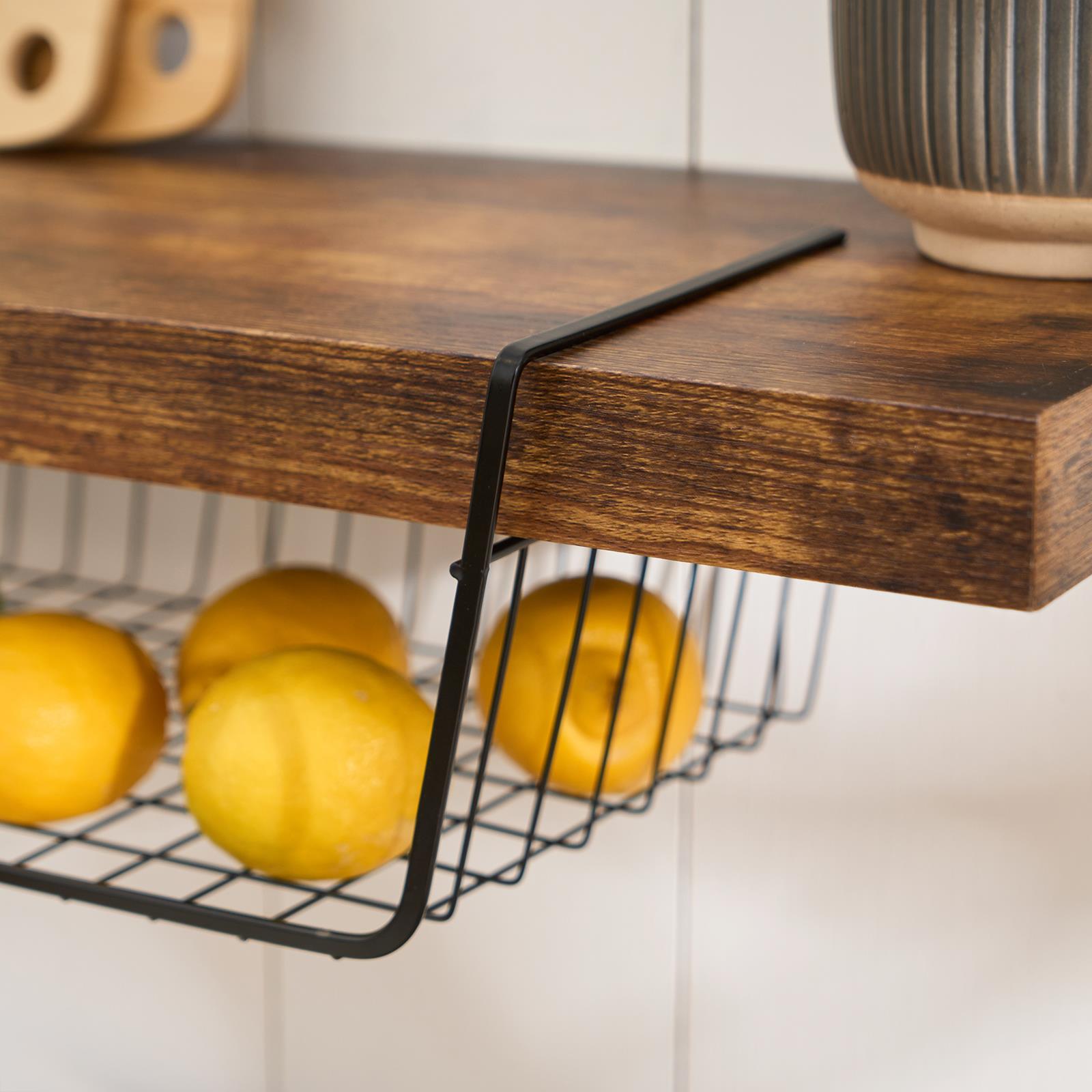 OHS Under Shelf Organiser Storage Wire Rack Basket Hook Hanger Kitchen Decor