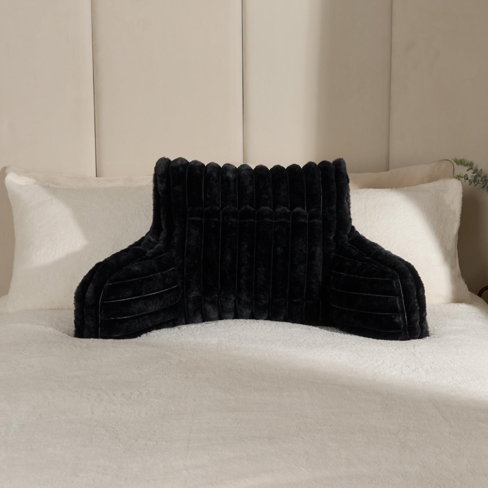 OHS Reading Cuddle Cushion Fleece Heatable Pillow Arms Chair Back Support