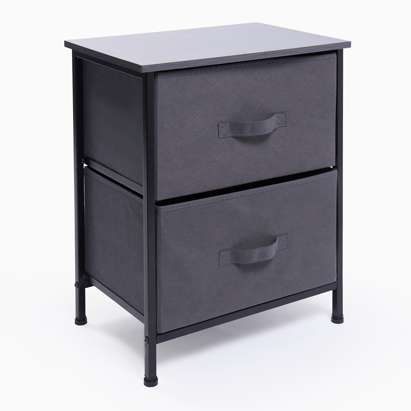 Fabric Cabinet Bedside 2/3/4 Drawers Storage Unit Clothes Shoes Home Organiser - Picture 30 of 94