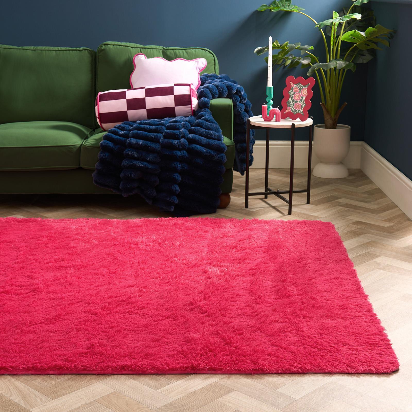 OHS Fluffy Rug Anti-Slip/Skid Shaggy Large Bedroom Non-Shed Floor Carpet Mat