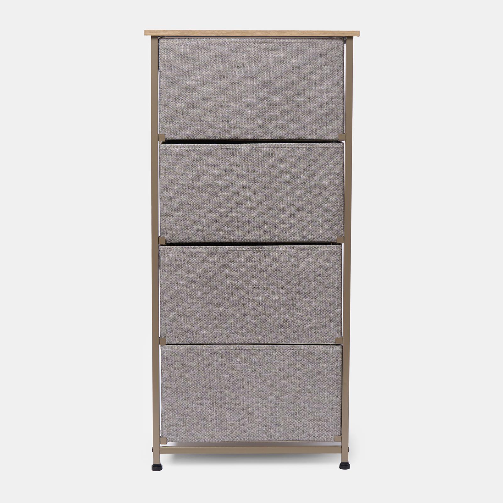 Fabric Cabinet Bedside 2/3/4 Drawers Storage Unit Clothes Shoes Home Organiser - Picture 74 of 94