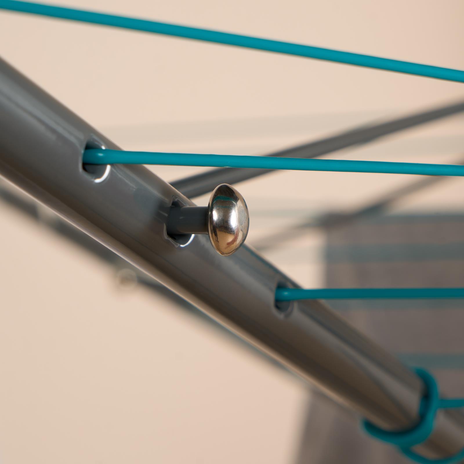 Rotary Airer 3 Arm Clothing Drying Rack Laundry Storage Space Saving Hanger Rail