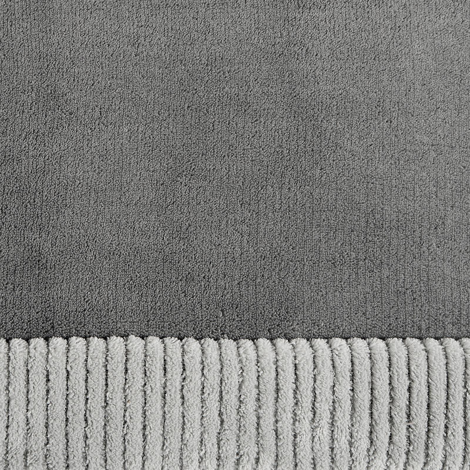 OHS Contrast Border Rug Non Slip Tufted Hallway Runner Floor Carpet