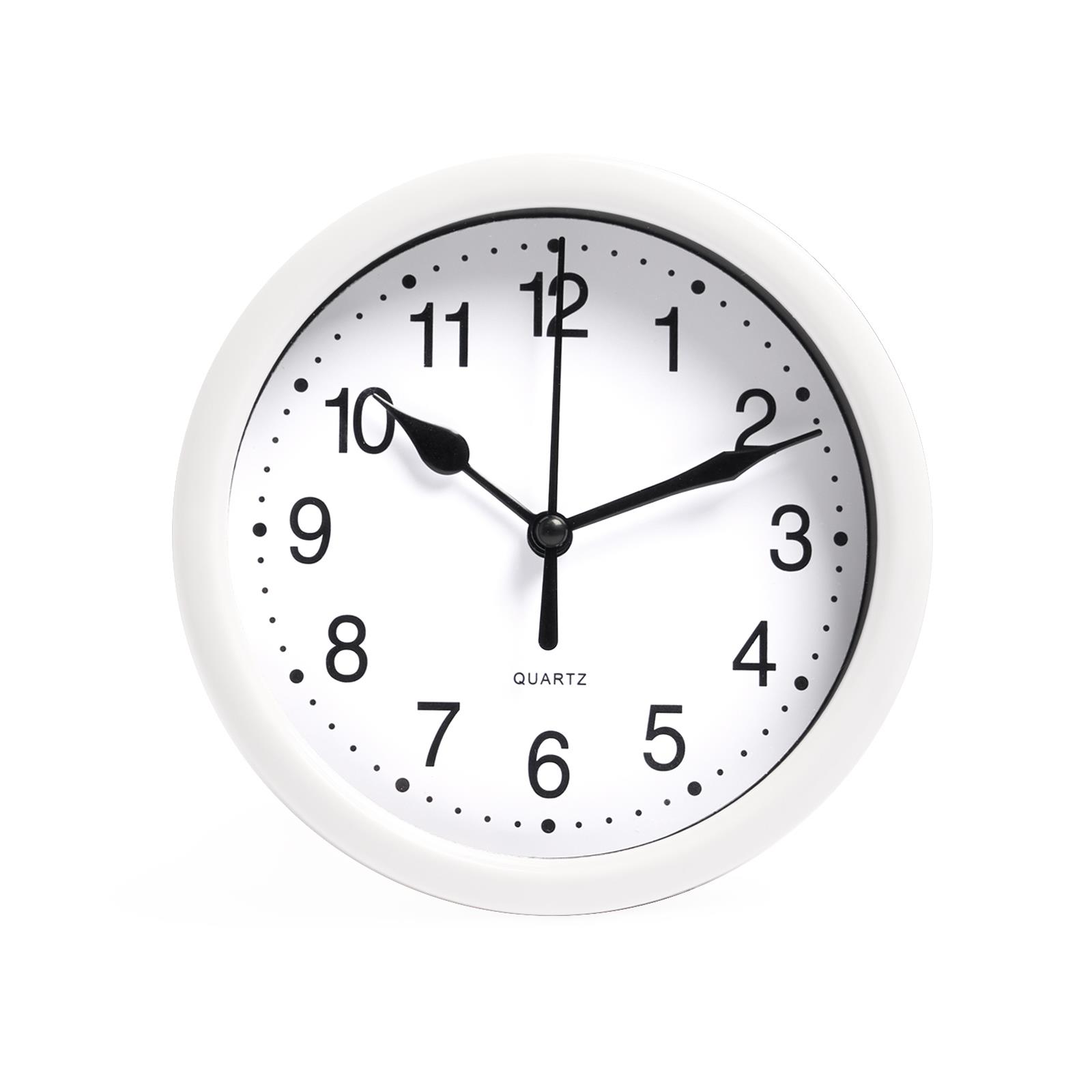 OHS Wall Clock Round Analogue Vintage Home Decor Small Bedroom Kitchen Uni - Picture 50 of 65