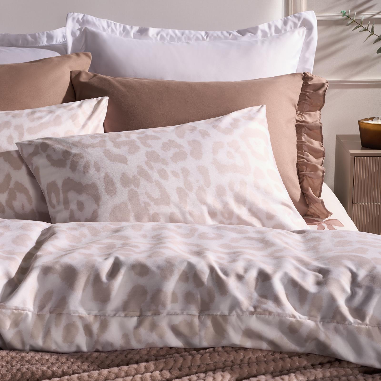 OHS Leoaprd Bedding Set Soft Microfibre Duvet Cover with Pillowcase