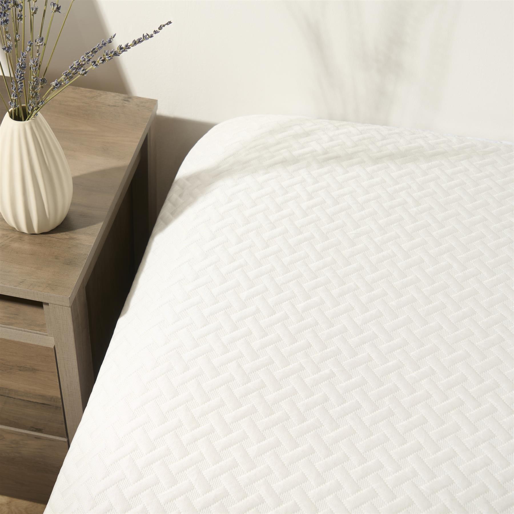 Mattress Protector Cooling Topper Pillowcase Fitted Sheet Bed Single Double King