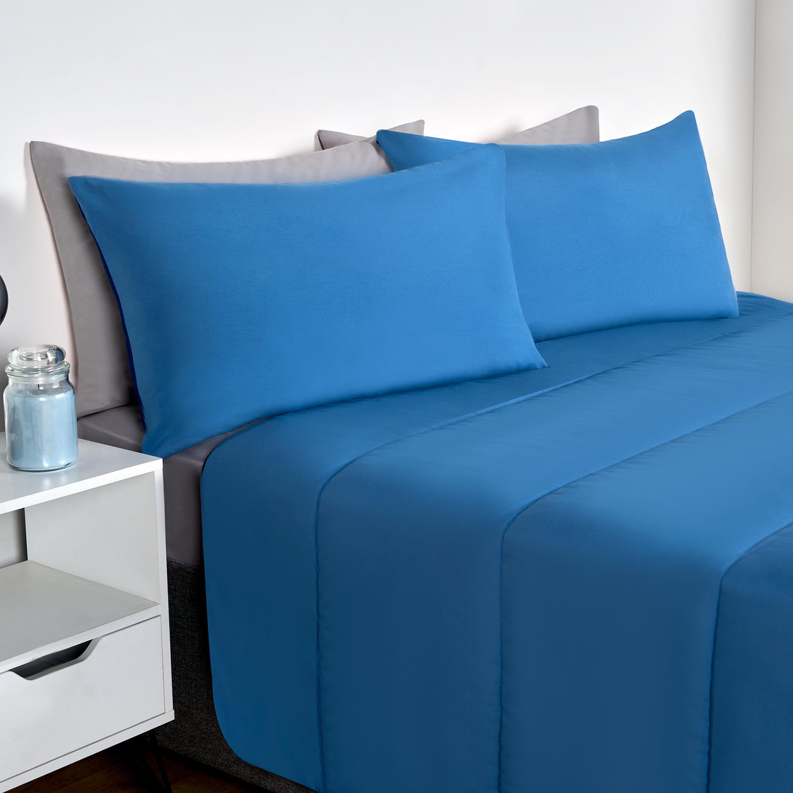 OHS Coverless 10.5 TOG Soft Duvet Pillowcase Quilted Bedding Set Single Double - Picture 80 of 107