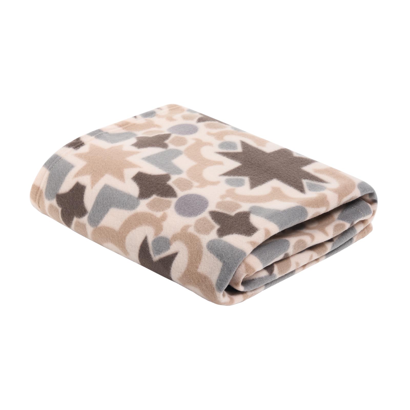 OHS Tiles Print Throw Soft Blanket Polar Fleece Lightweight Bedspread