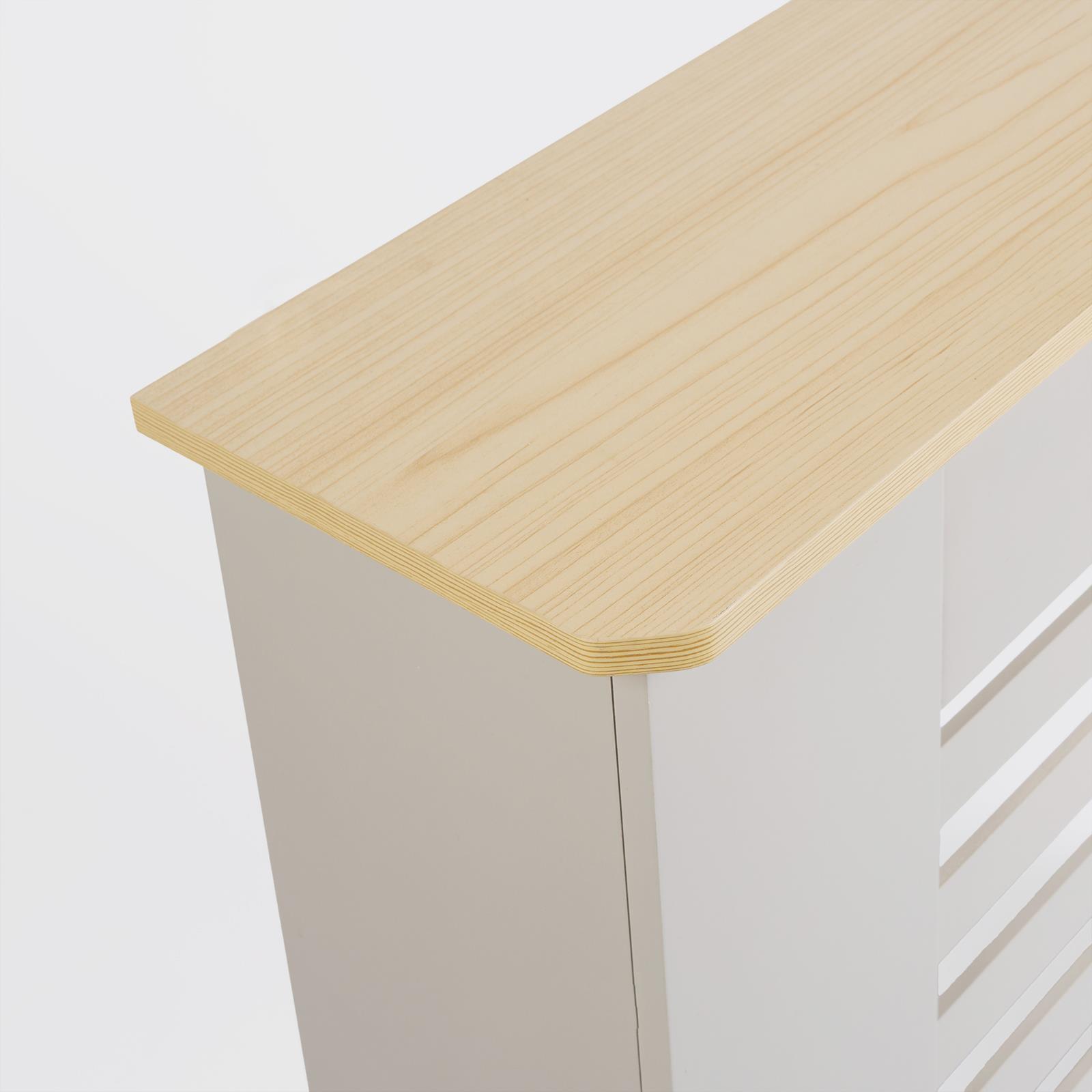 Wooden Radiator Cover Side Board S M L Cabinet Shelf Modern Hallway Furniture - Picture 55 of 55