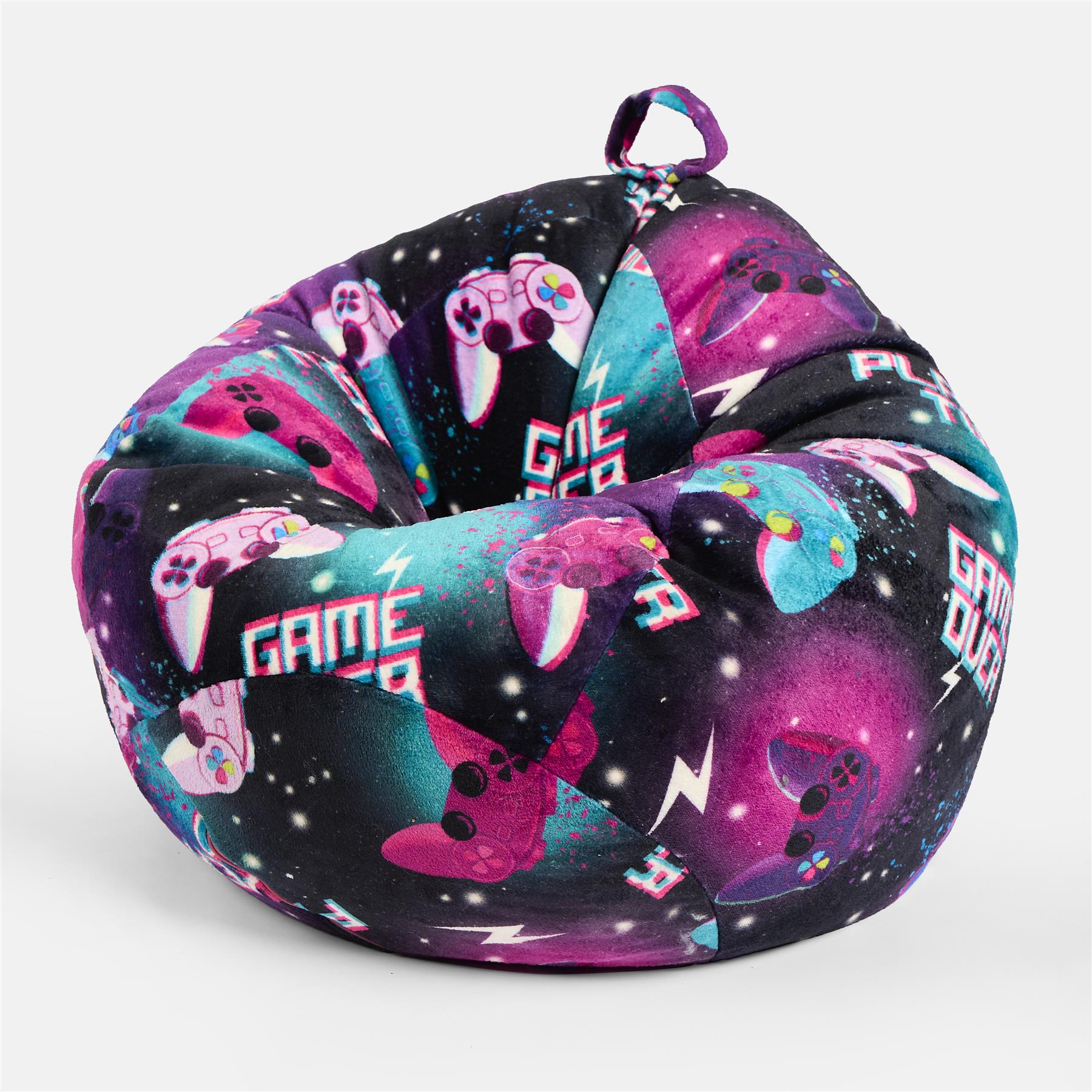OHS Kids Playing Bean Bag Chair Filled Printed Gaming Beanbags