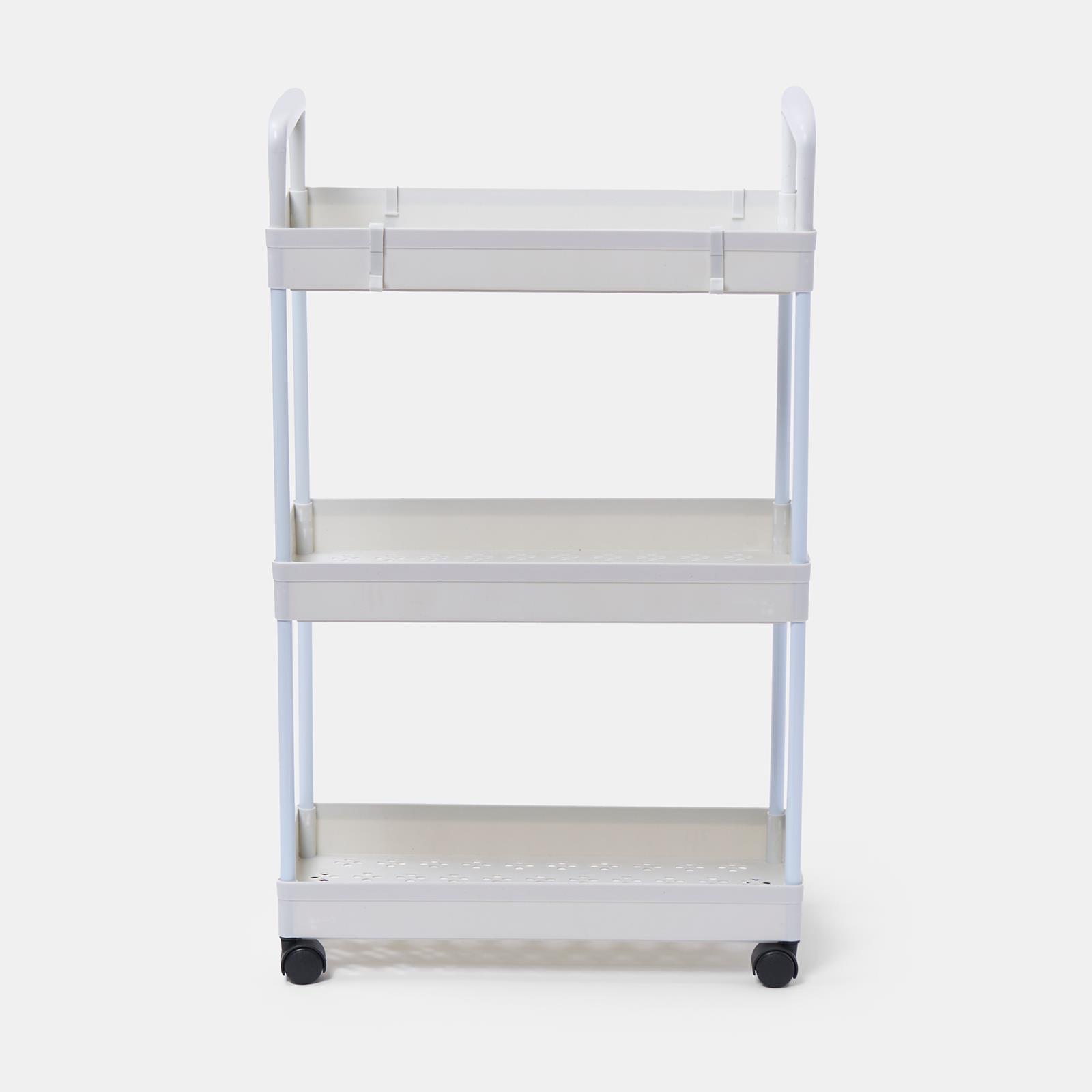 OHS Trolley Cart 3 Tier Roll Bathroom Storage Portable Kitchen Home Organiser