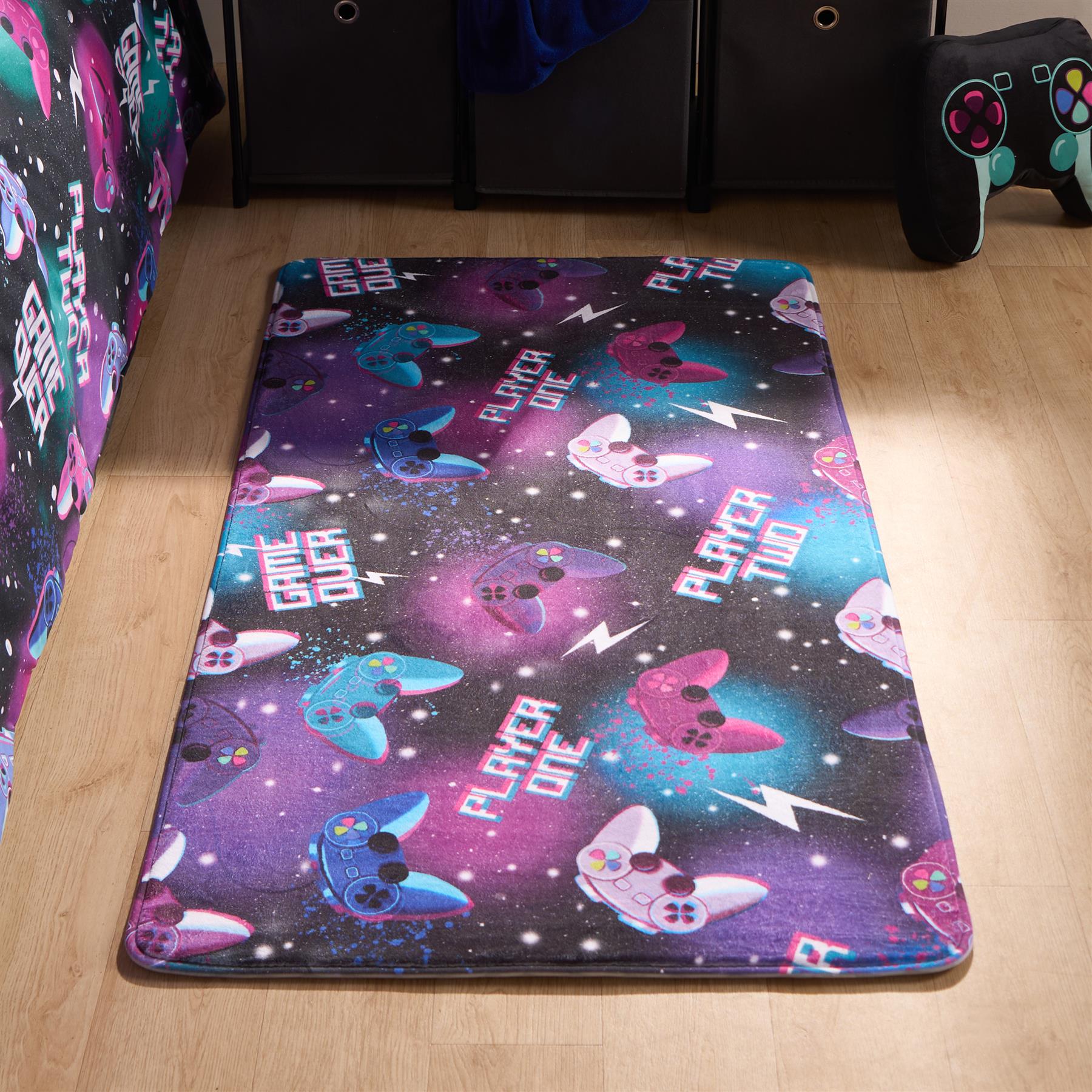 Kids Rug Supersoft Washable Gaming Rugs Bedroom Living Room Non Slip Carpet Mat