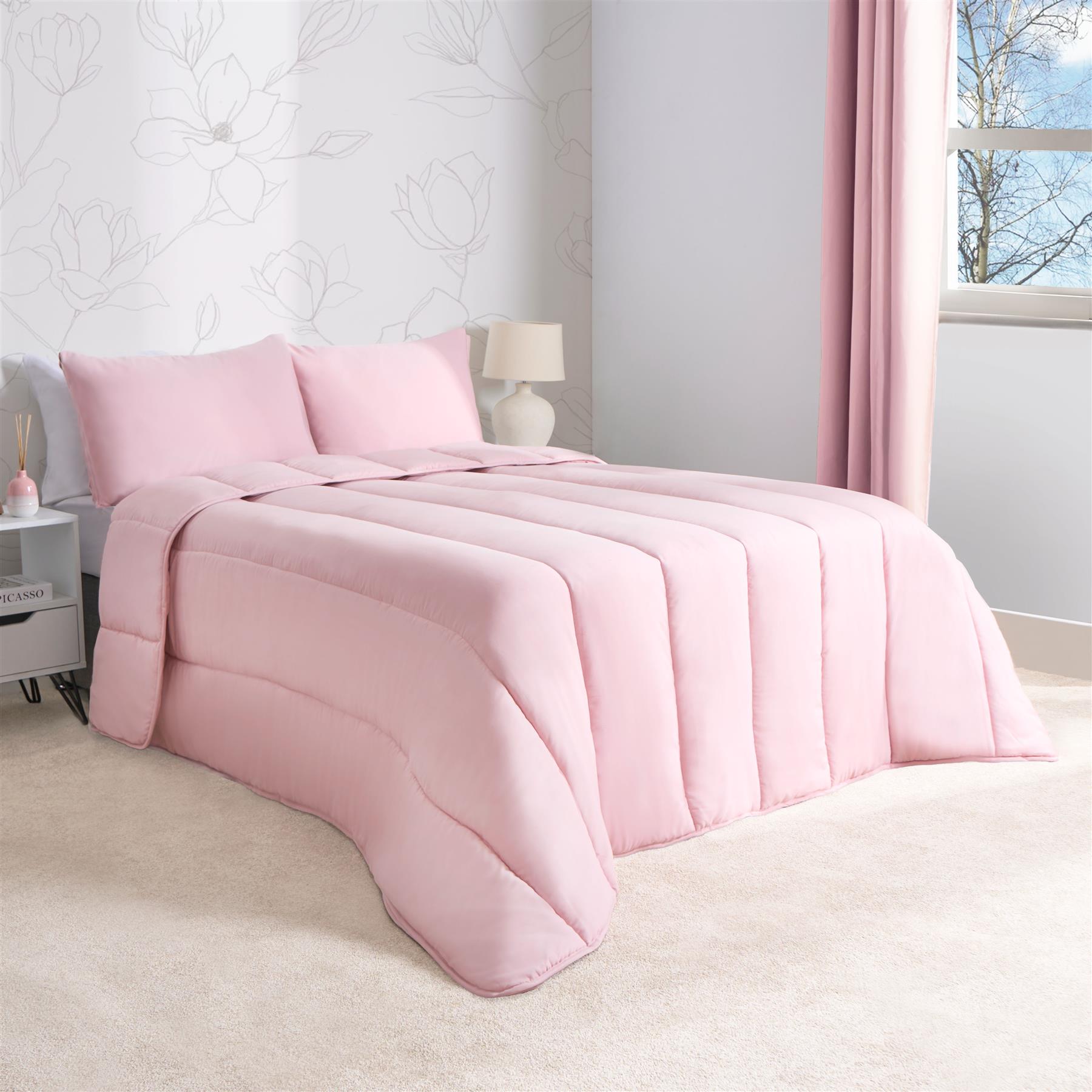 OHS Coverless 10.5 TOG Soft Duvet Pillowcase Quilted Bedding Set Single Double - Picture 30 of 107