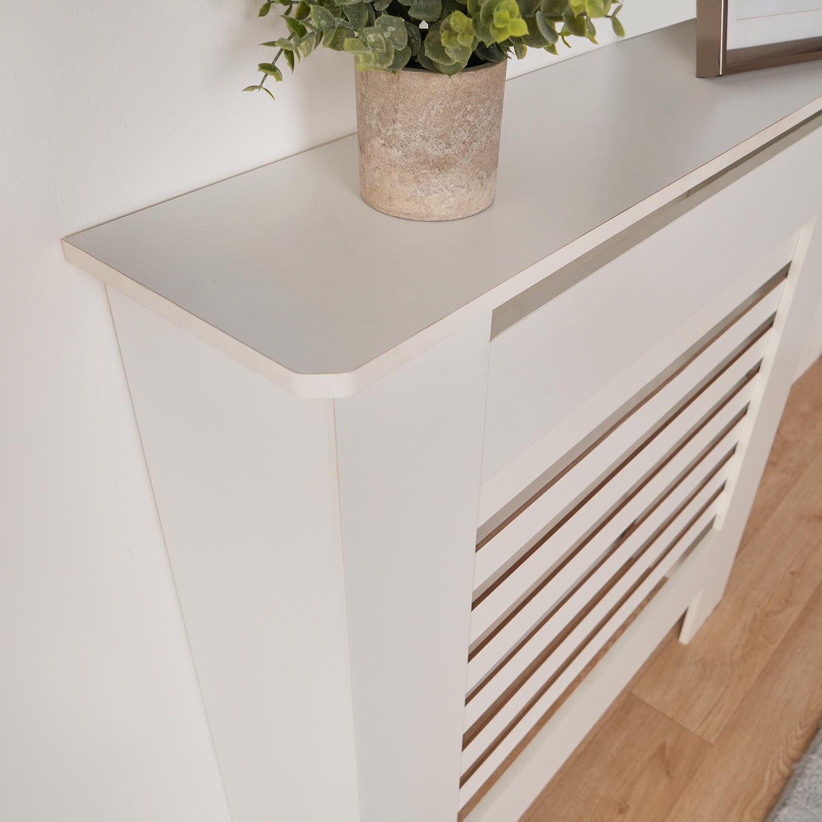 OHS Wood Radiator Cover MDF Side Board S M L Cabinet Shelf Hallway Furniture