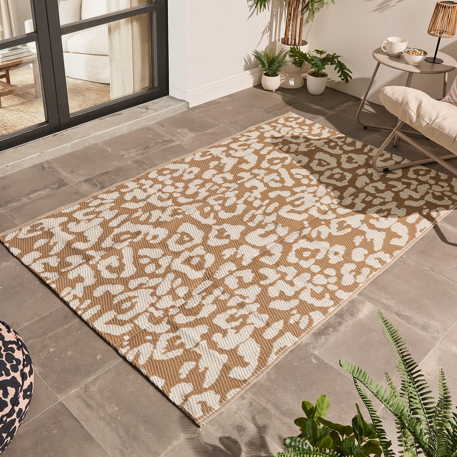 OHS Printed Garden Rug Outdoor Waterproof Area Mat Patio Decor