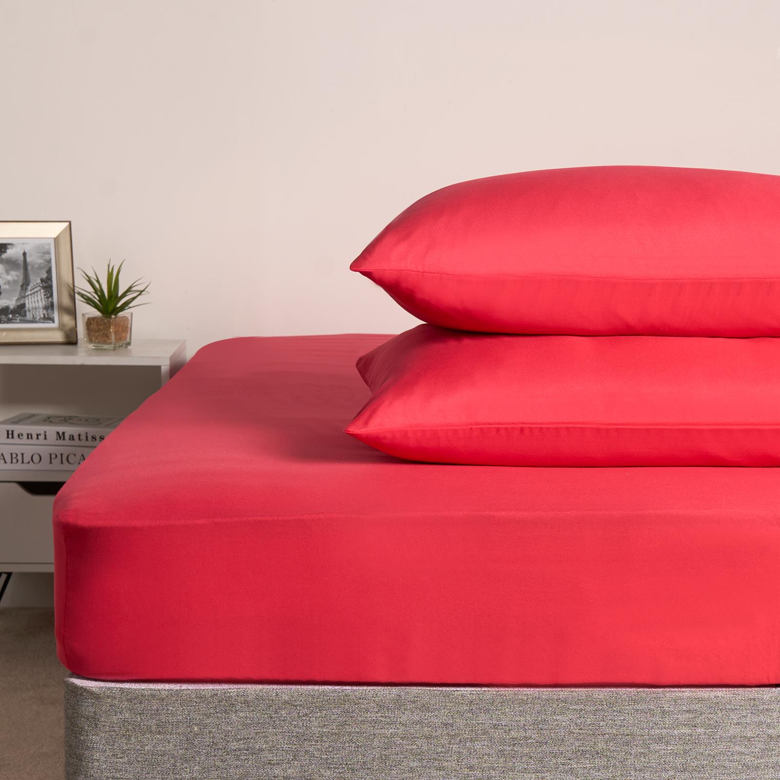 OHS Microfibre Housewife Pillowcases Set 2 Pack Wrinkle Resistant Pillow Covers