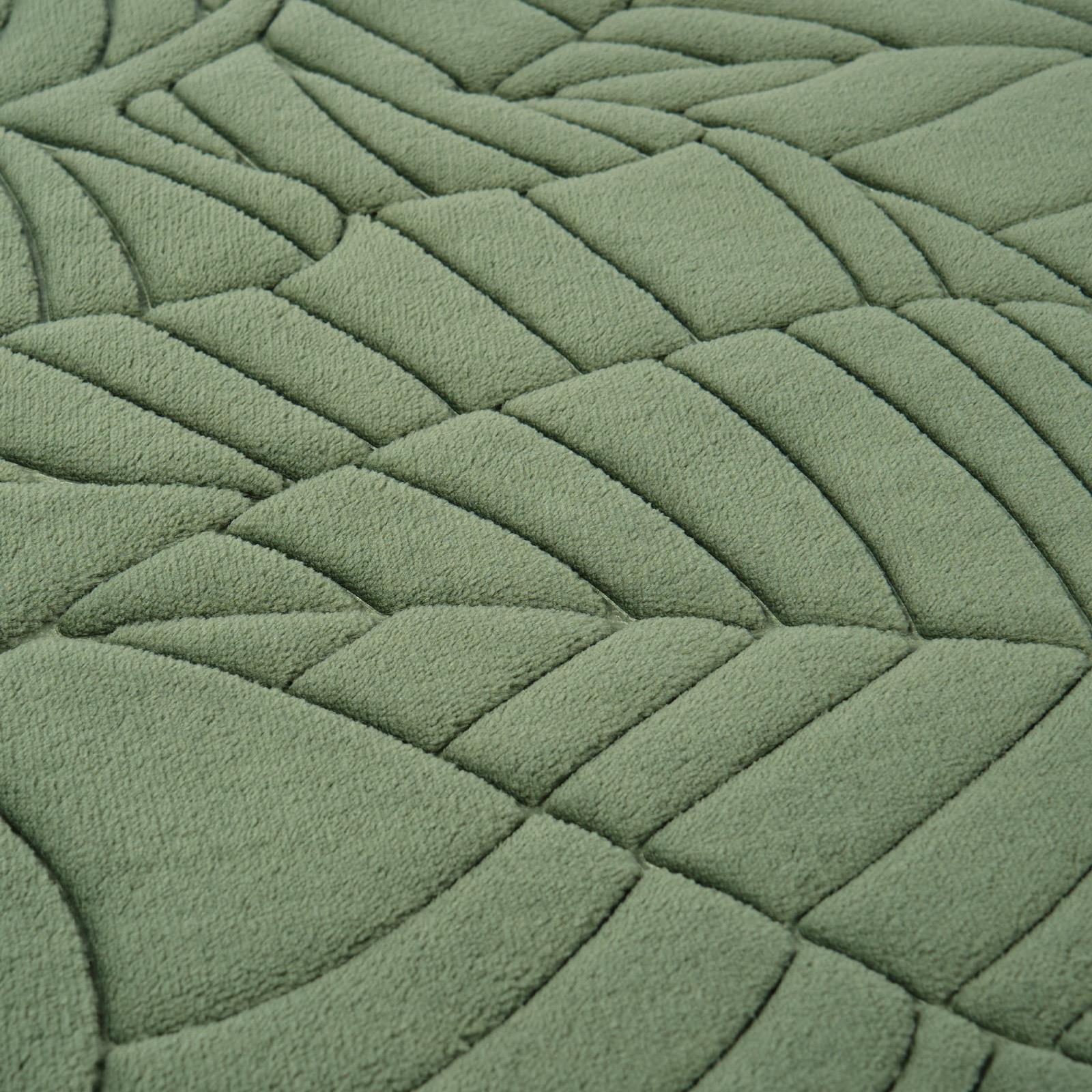 Leaf Bath Mat Bathroom Shower Non-Slip Toilet Memory Foam Thick Absorbent Rug