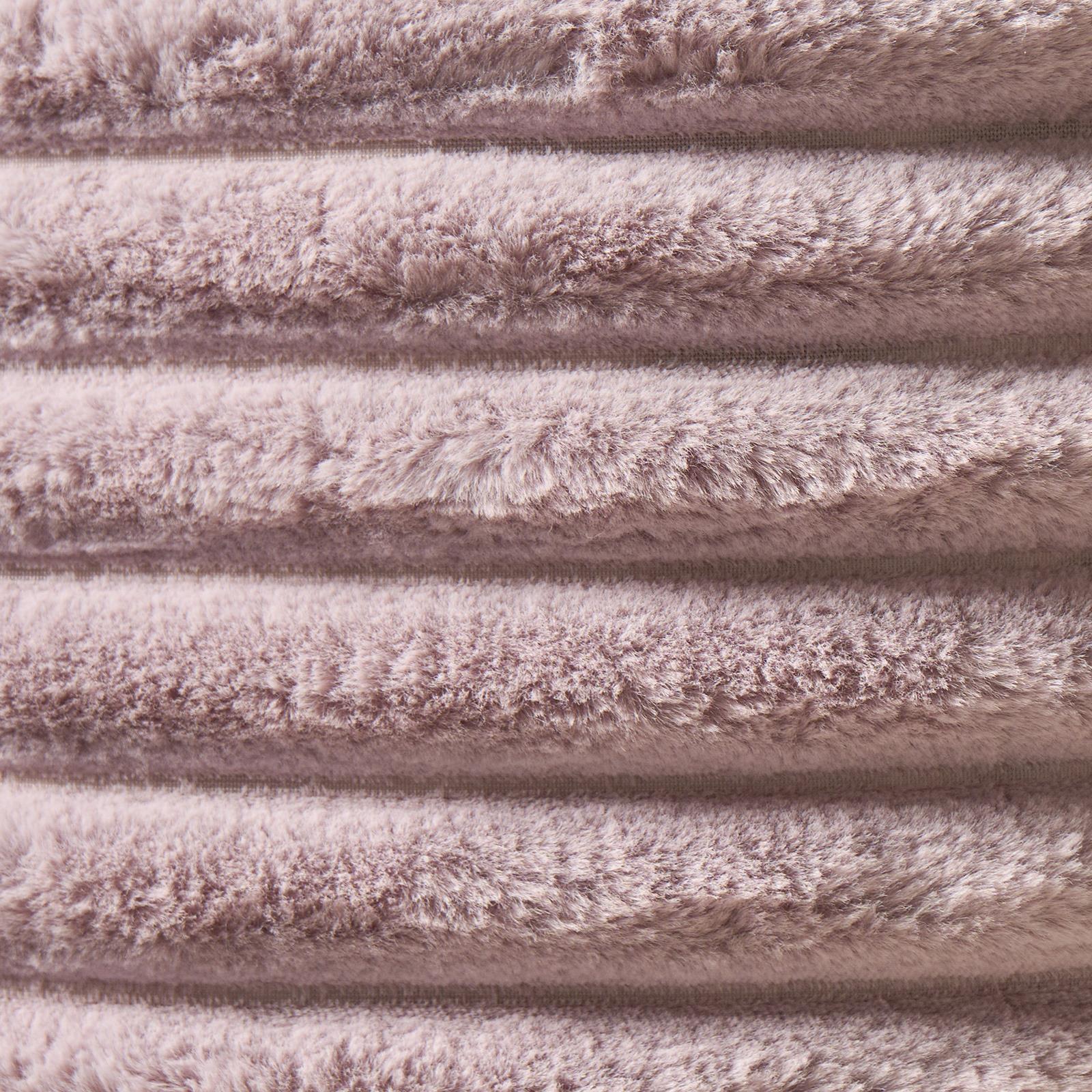 OHS Thick Rib Cushion Covers Faux Fur Soft Fleece Square Pillowcases Home Decor