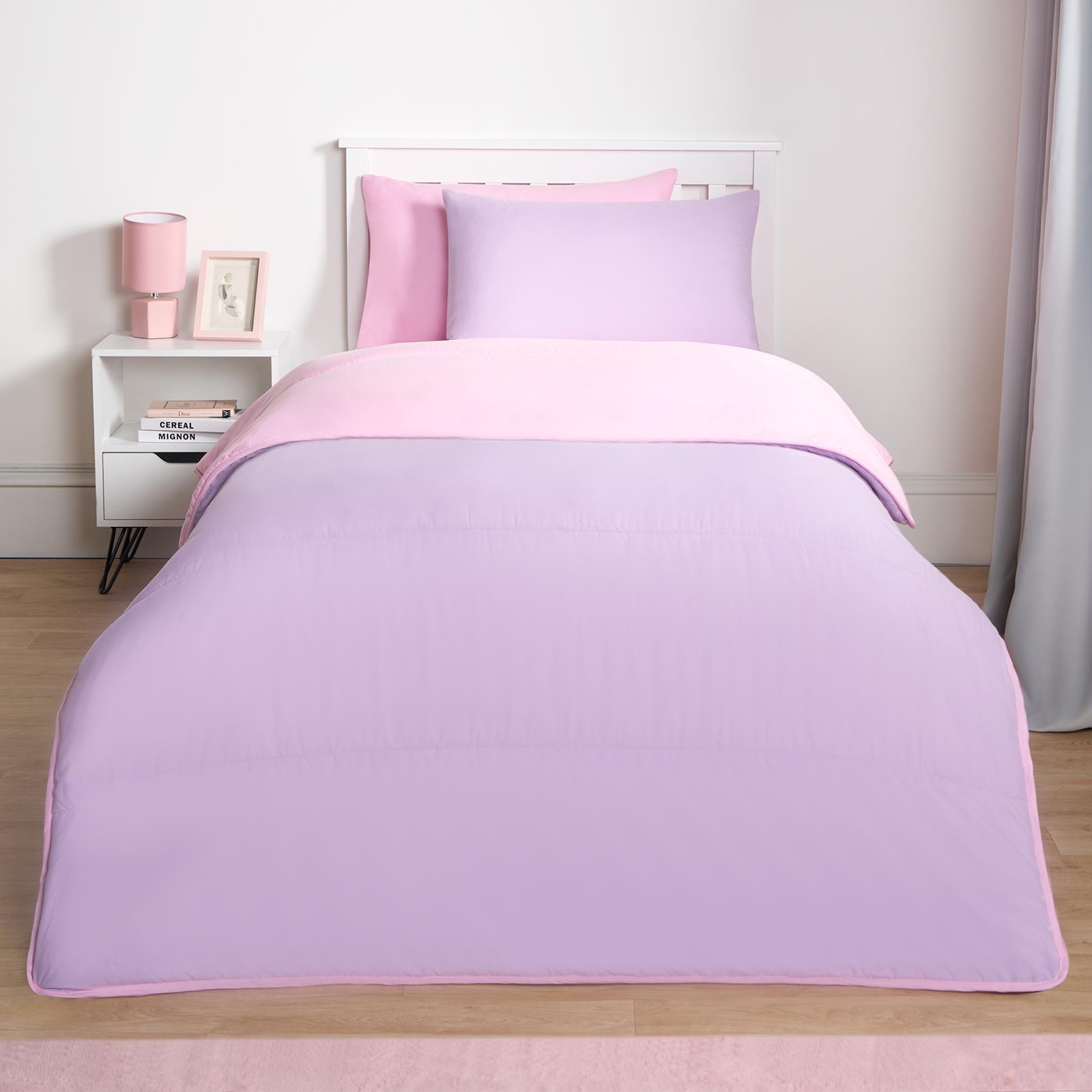 OHS Coverless Duvet & Pillowcase 10.5 Tog Bedding Set Easy Care Reversible