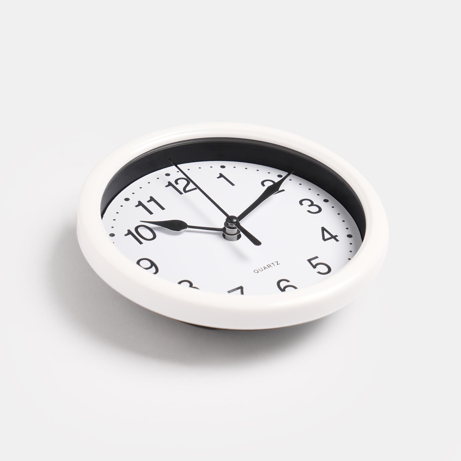 OHS Wall Clock Round Analogue Vintage Home Decor Small Bedroom Kitchen Uni - Picture 54 of 65