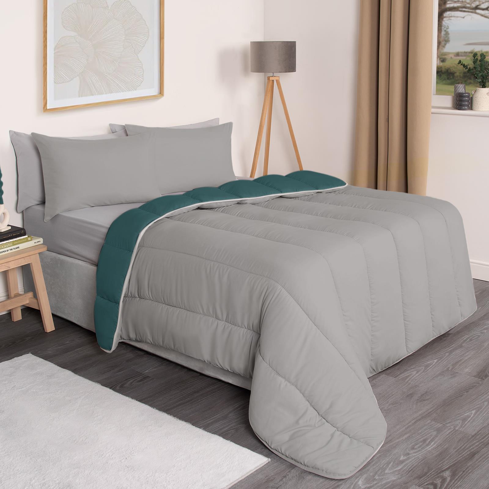 OHS Coverless 10.5 TOG Soft Duvet Pillowcase Quilted Bedding Set Single Double - Picture 107 of 107