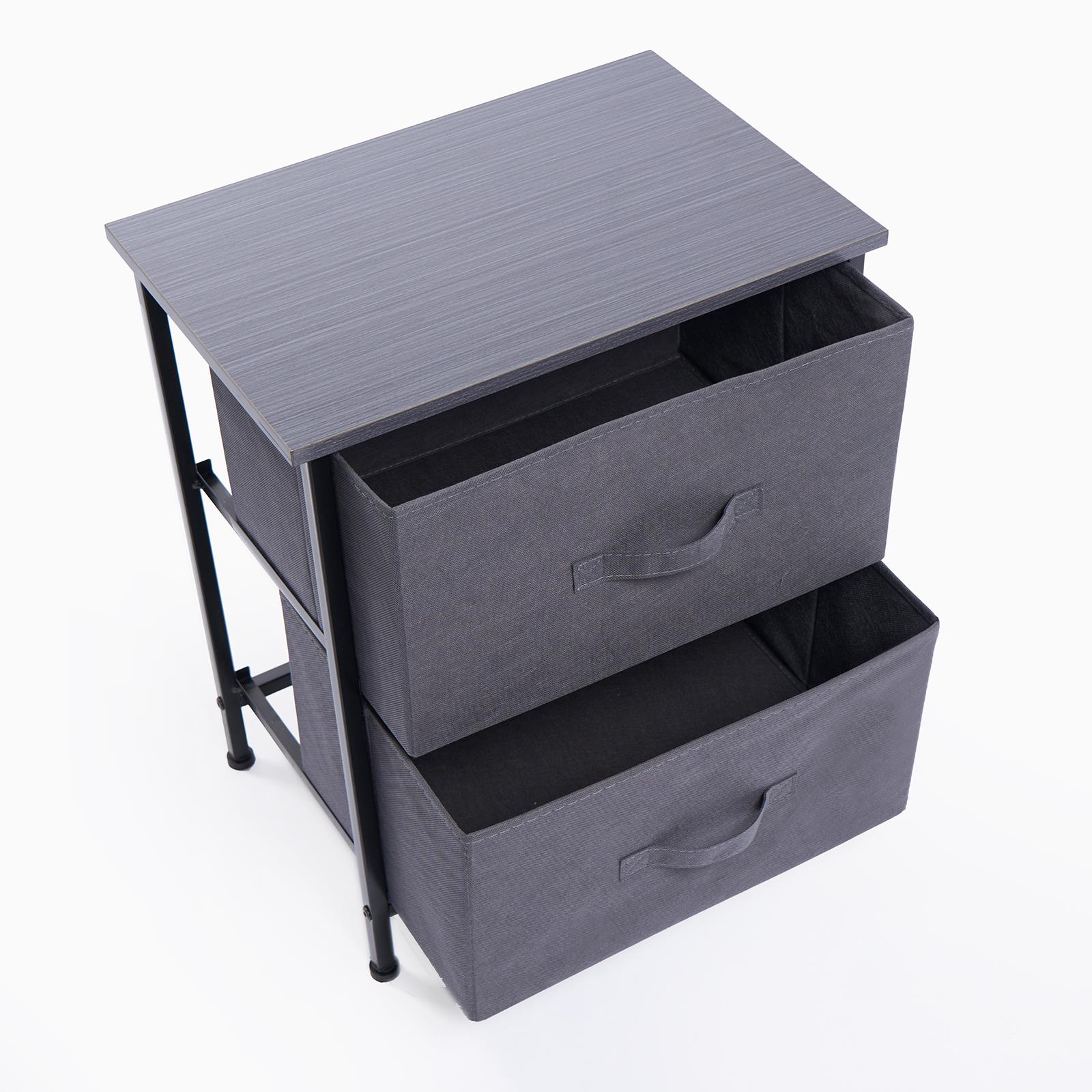 Fabric Cabinet Bedside 2/3/4 Drawers Storage Unit Clothes Shoes Home Organiser - Picture 32 of 94