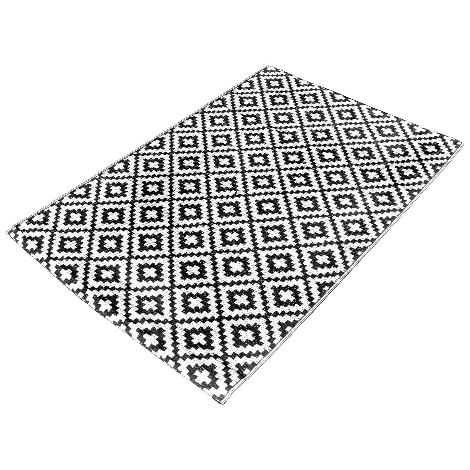 Outdoor Rug Garden Geometric Large Waterproof Patio Area Non Slip Deck Floor Mat