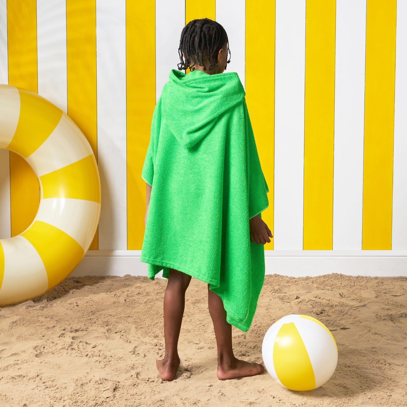 Brentfords Poncho Towel Childrens Absorbent Hood Quick Drying Beach Travel Robe - Picture 17 of 30