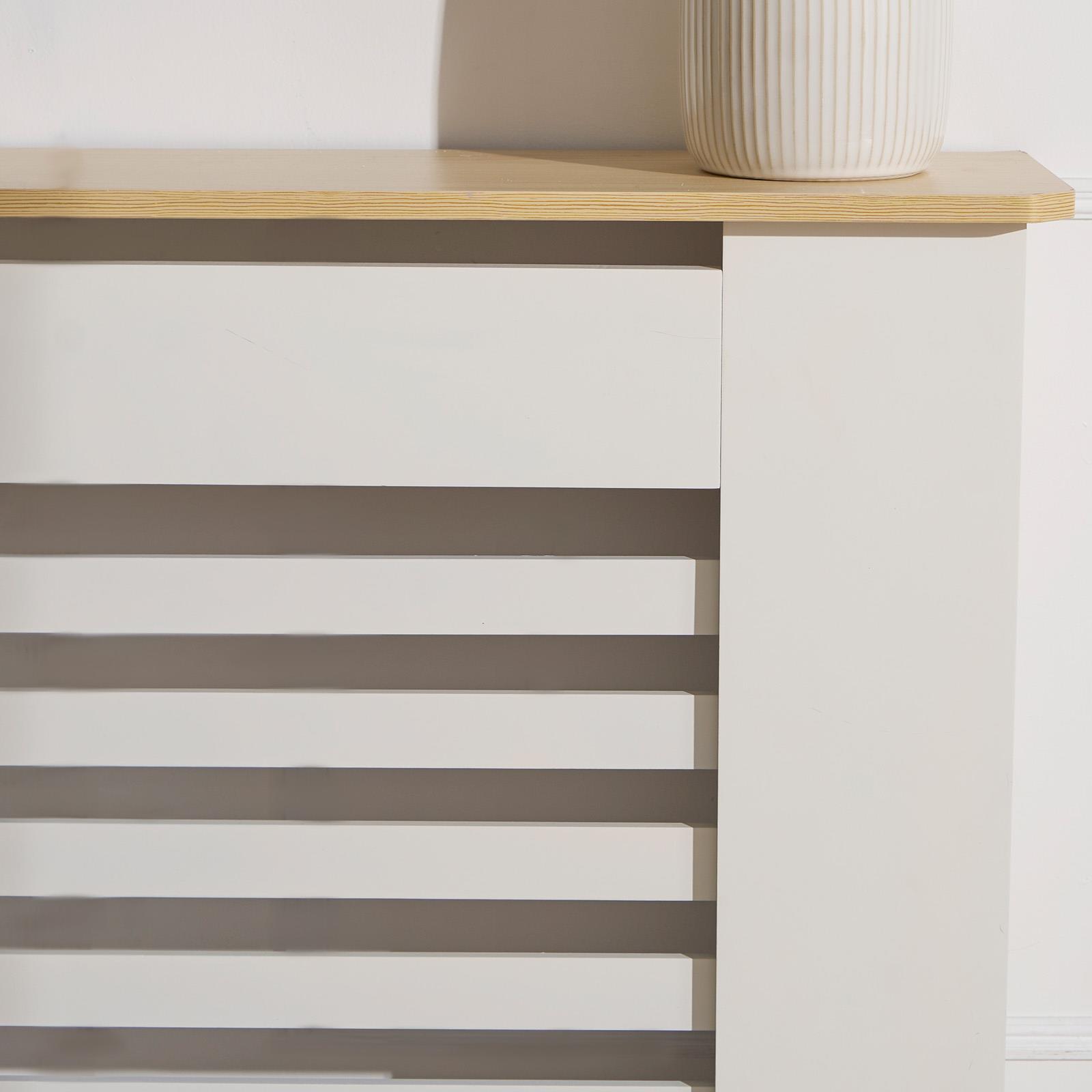 Wooden Radiator Cover Side Board S M L Cabinet Shelf Modern Hallway Furniture - Picture 40 of 55