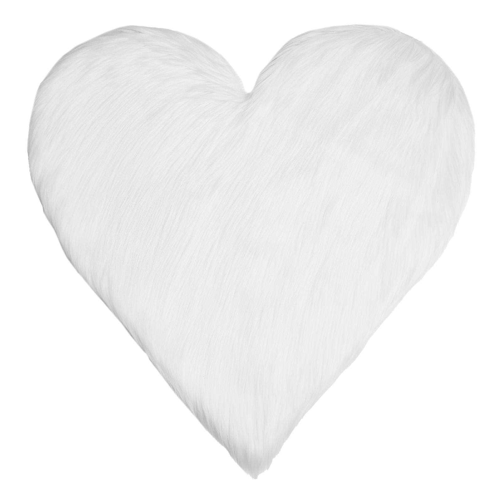 Sienna Heart Shaped Rug Faux Sheepskin Fur Fluffy Fleece Bedroom Home Carpet Mat - Picture 13 of 17