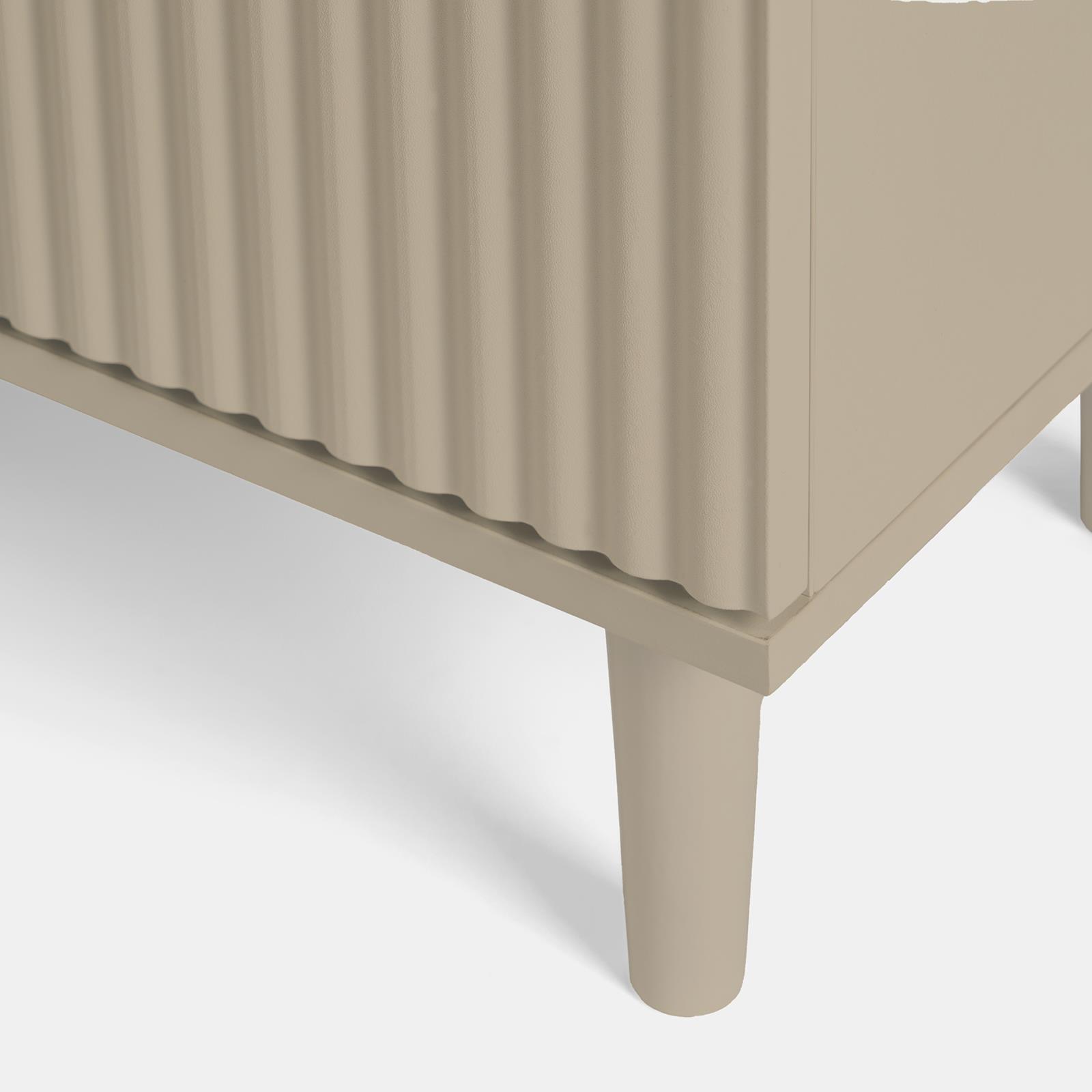 OHS Under Sink Bathroom Cabinet Ribbed Engineered Wood Storage Organiser
