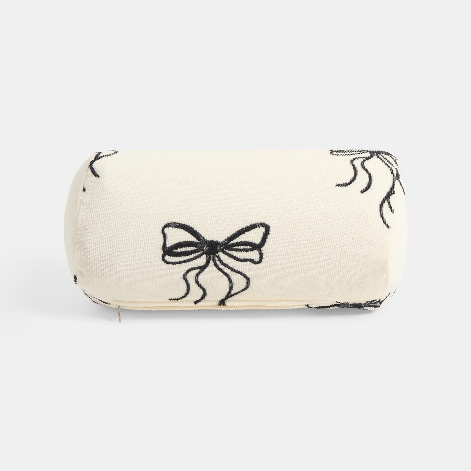 OHS Bows Beach Bolster Travel Cushion Neck Support Filled Pillow