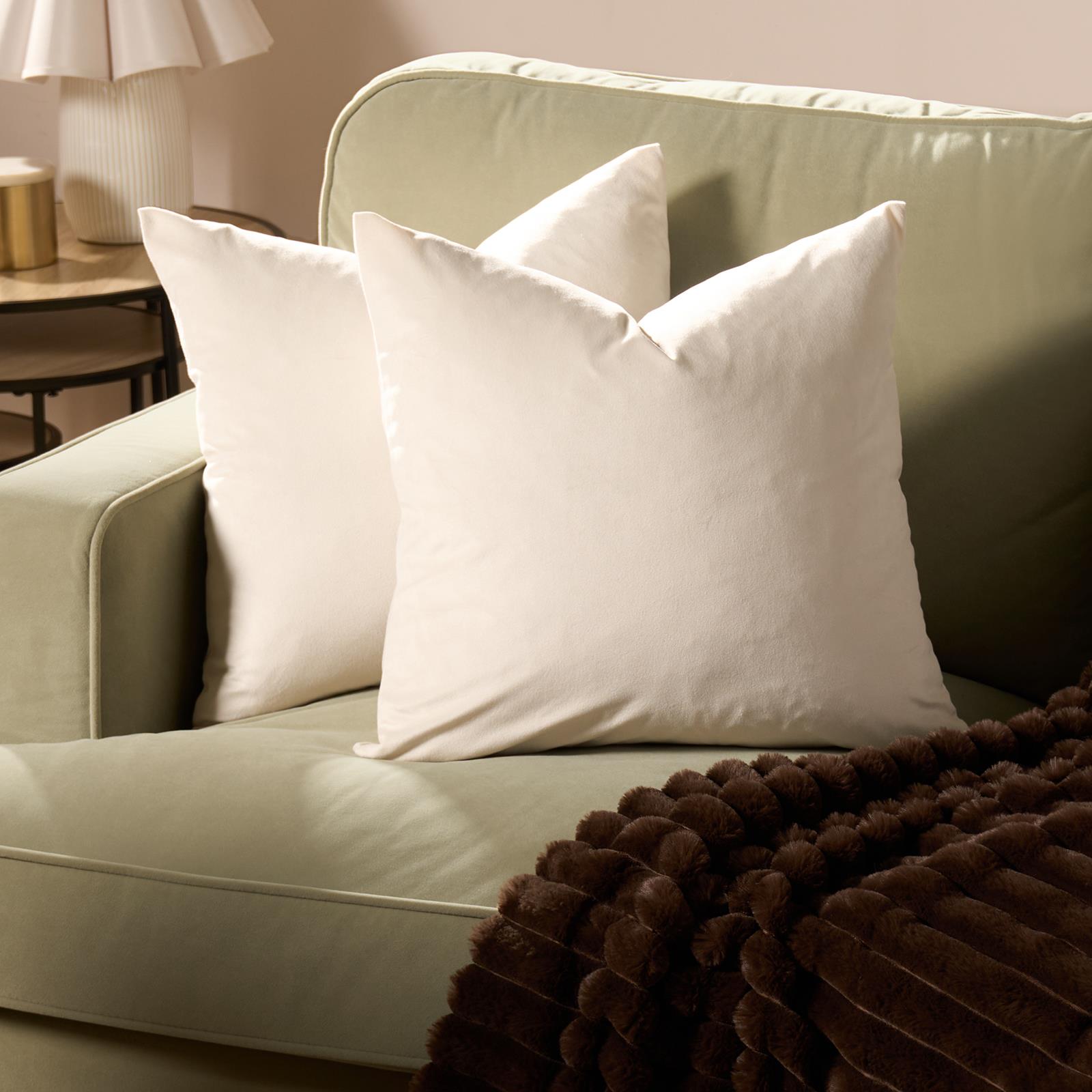 OHS Matte Velvet Cushion Covers Super Soft Luxury Square Pillowcases Multipack