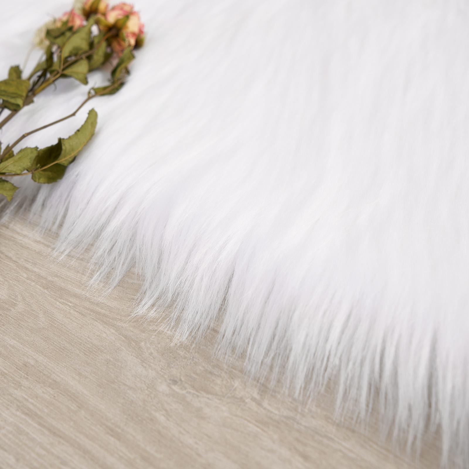 Sienna Heart Shaped Rug Faux Sheepskin Fur Fluffy Fleece Bedroom Home Carpet Mat - Picture 16 of 17